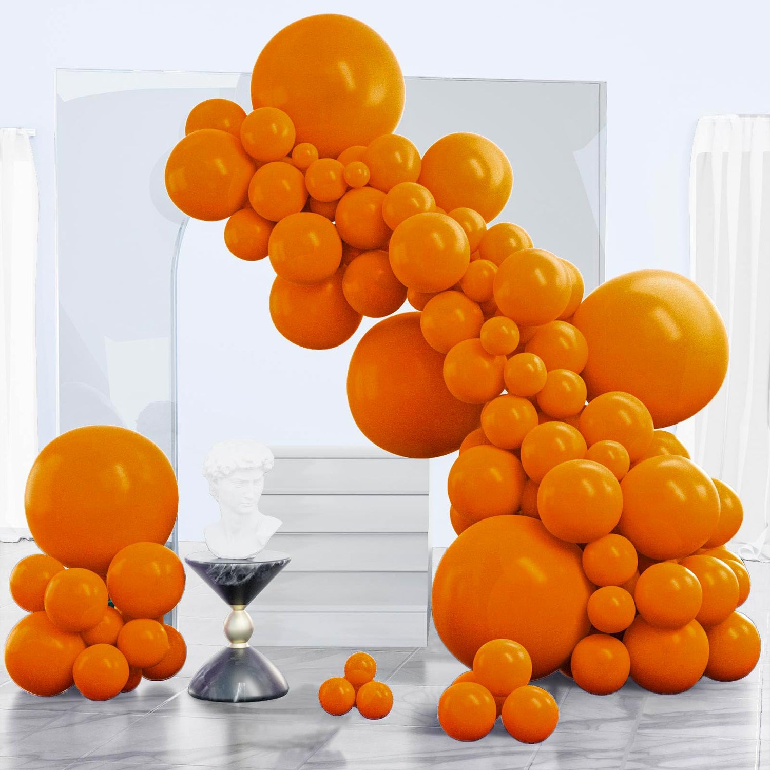 Orange-F53 Balloons Arch Kit Garland 120pcs (5/10/12/18 inch)