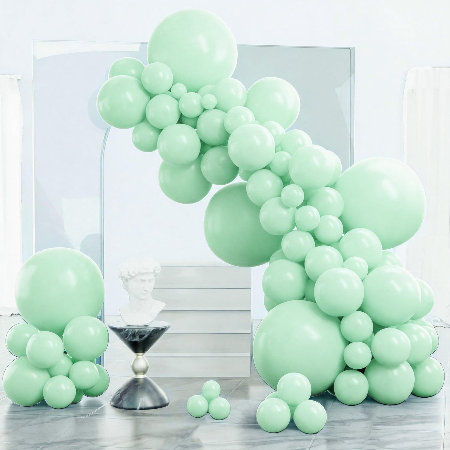 Green-Q06 Balloons Arch Kit Garland 140pcs (5/10/12/18 inch)