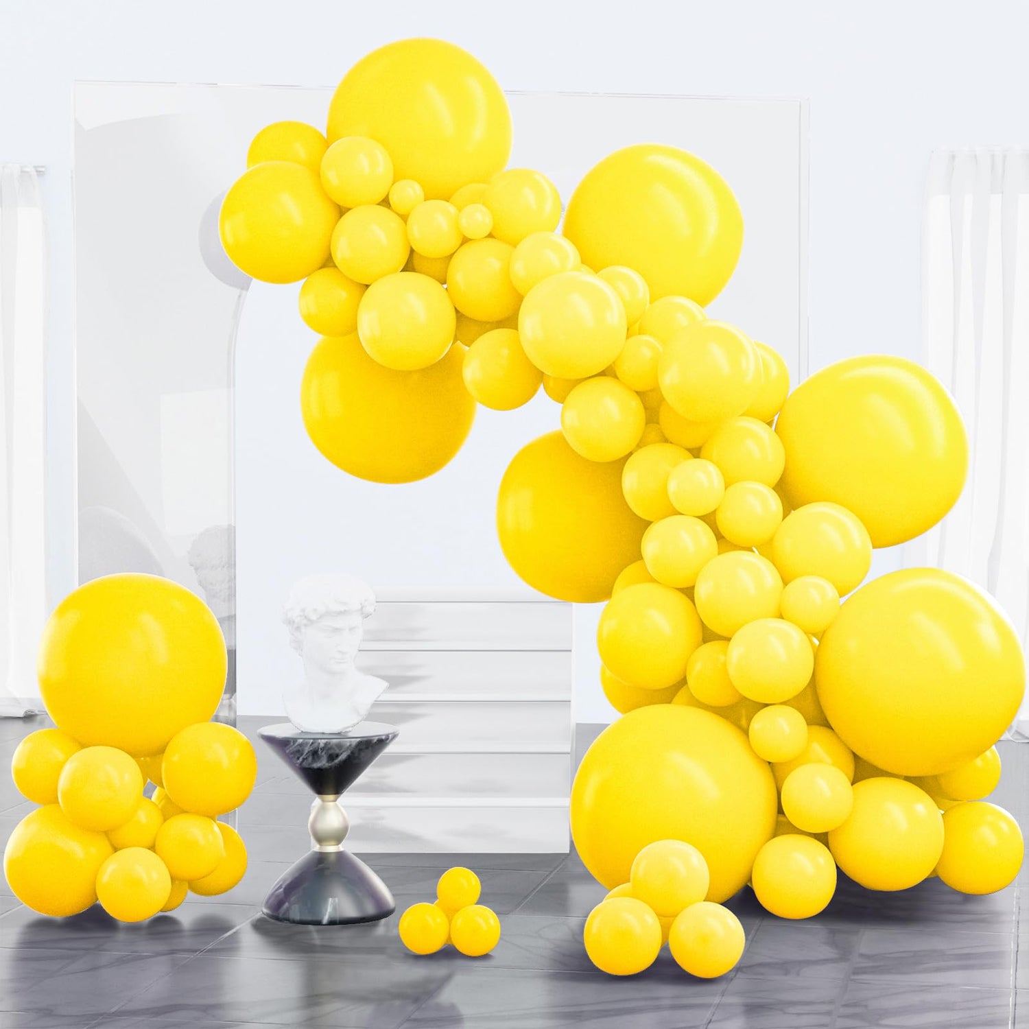 Yellow-Y55 Balloons Arch Kit Garland 100pcs (5/10/12/18 inch)