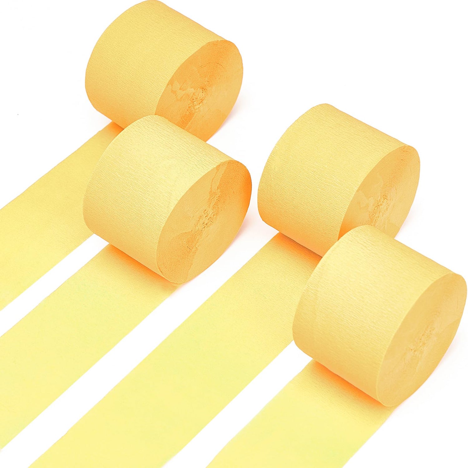 Light Yellow Crepe Paper 4pcs