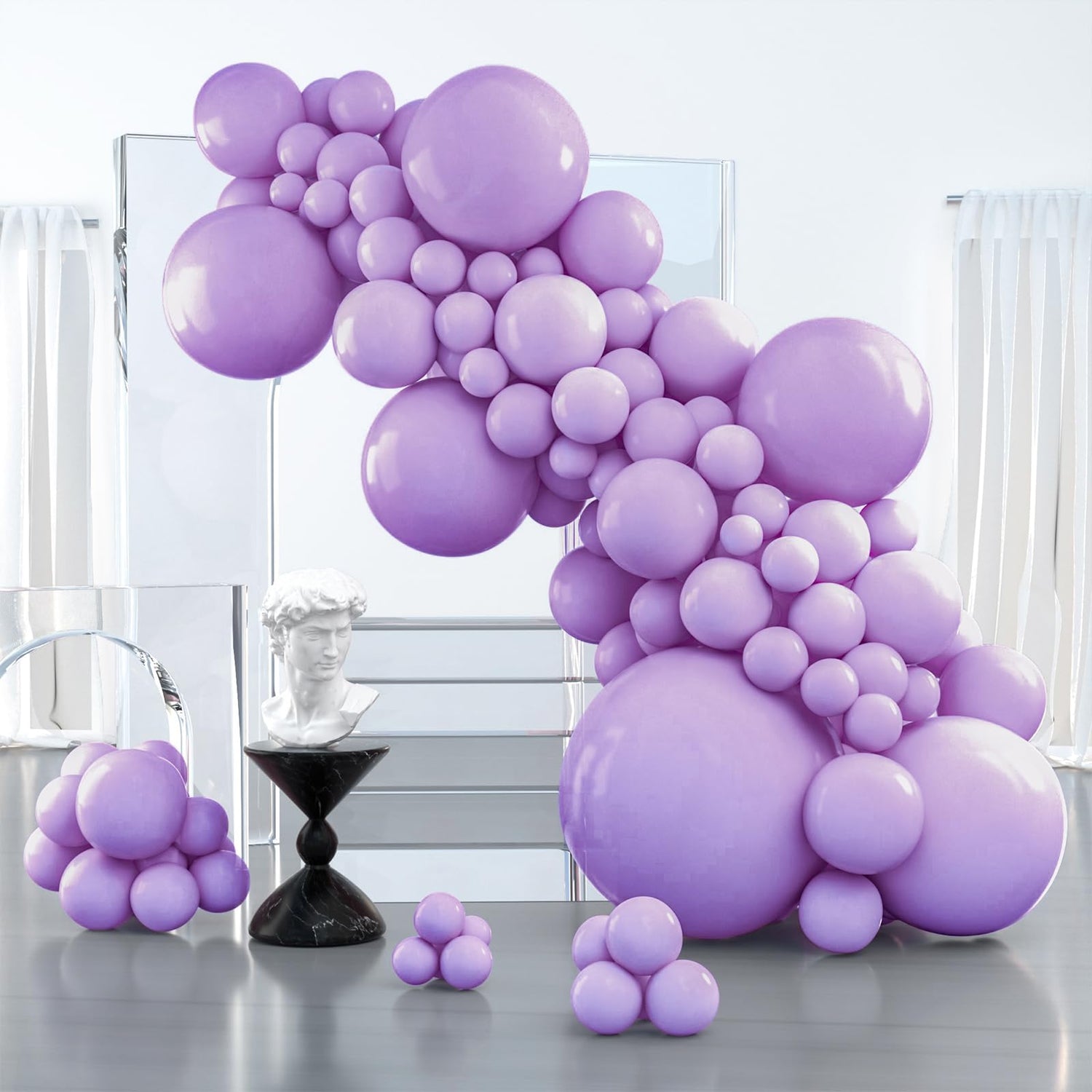 Macaron Purple-Q10 Balloons Arch Kit Garland 100pcs (5/10/12/18/36 inch)