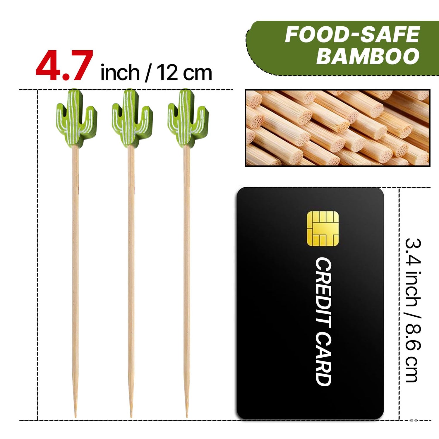 Green-LG104 Cocktail Picks (Bamboo) 100pcs