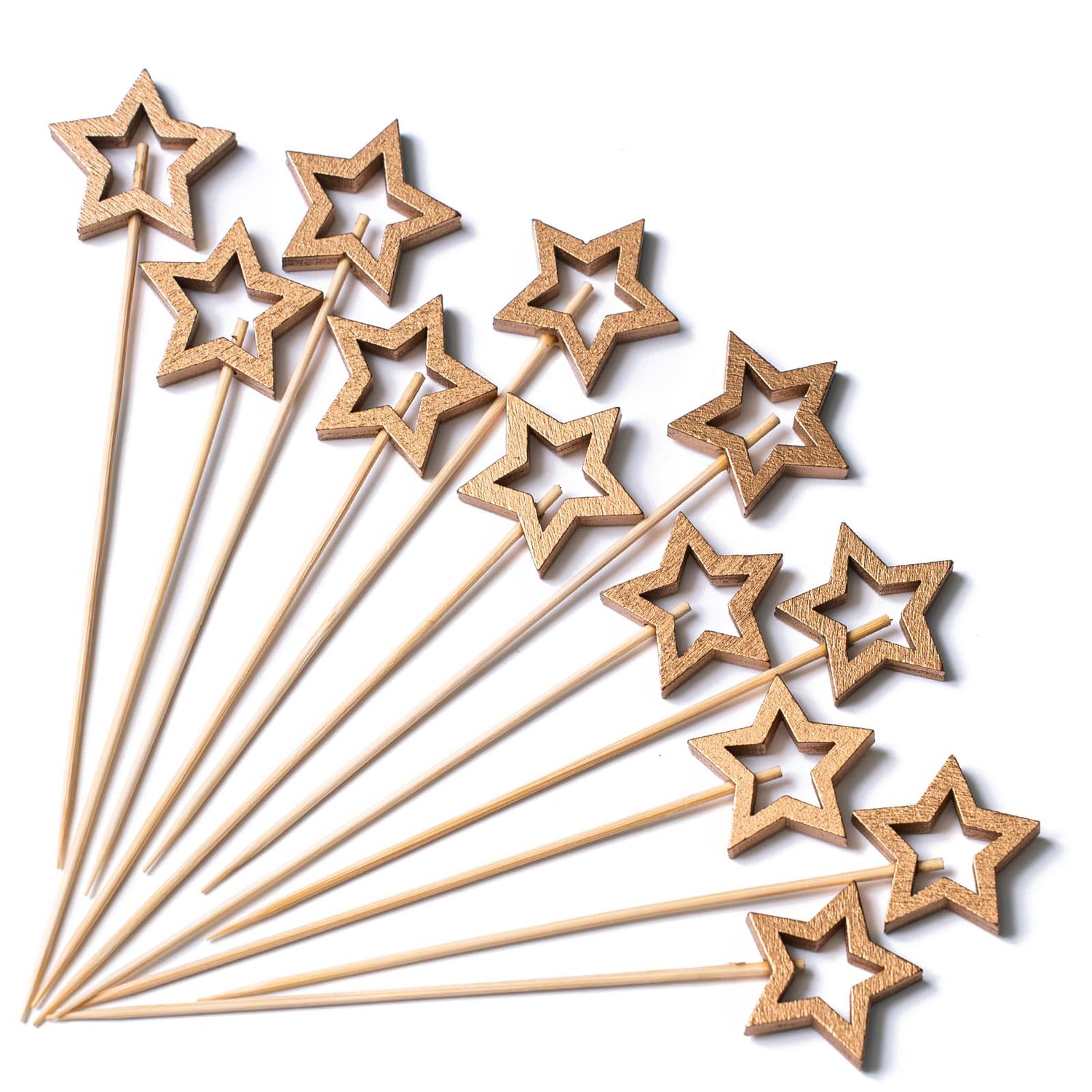Natural Wood Cocktail Picks (Bamboo) 100pcs