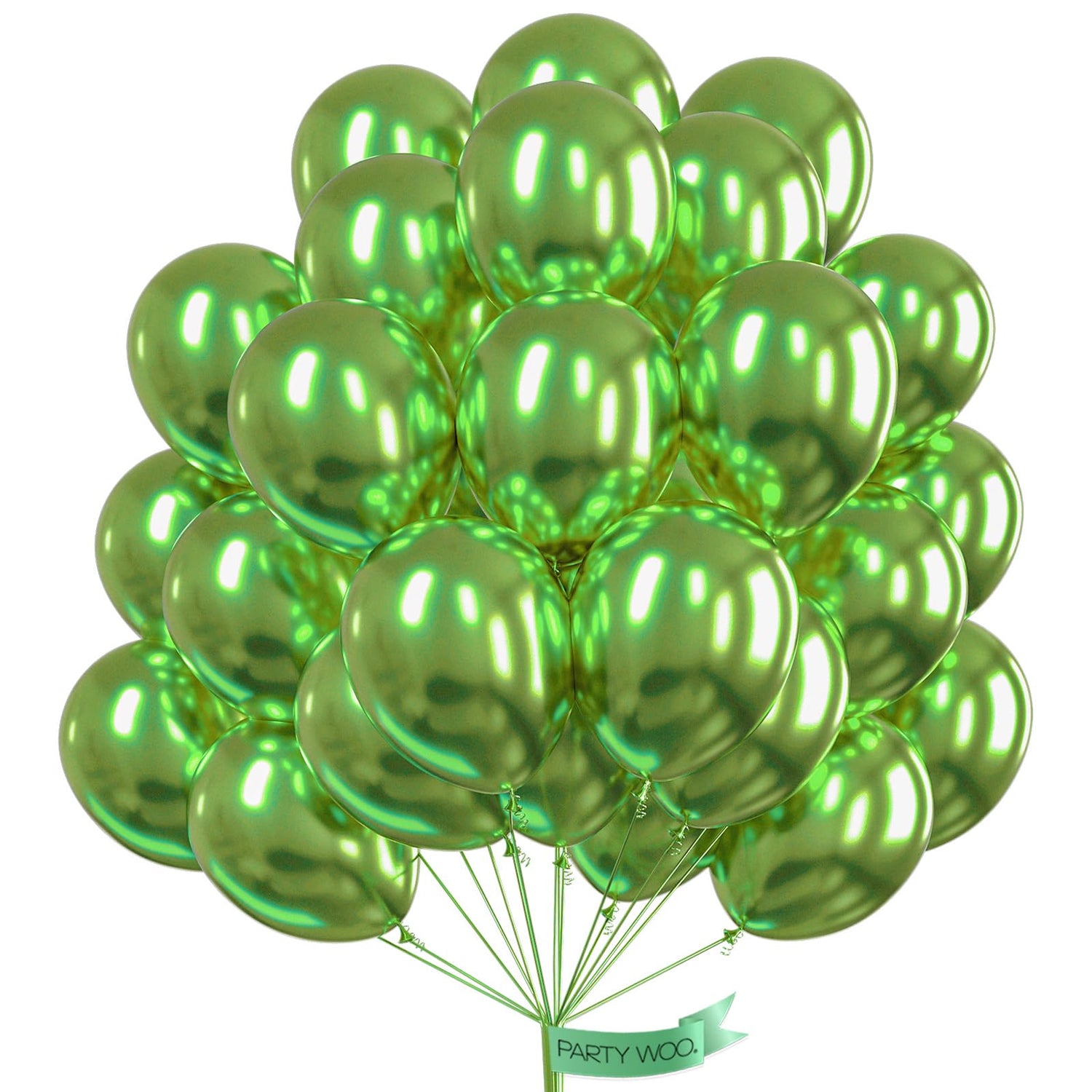 Green-G121 Metallic Balloons 50pcs (12 inch)
