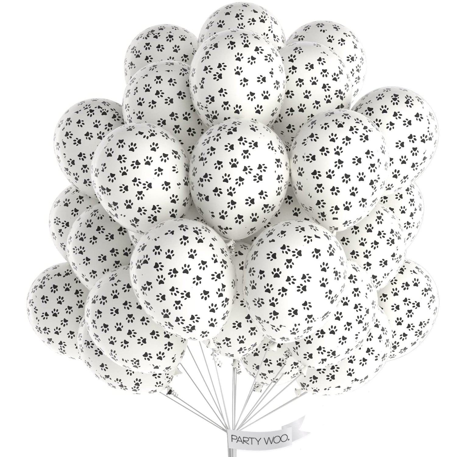 Dog Paw Print Balloons 50pcs (12 inch)