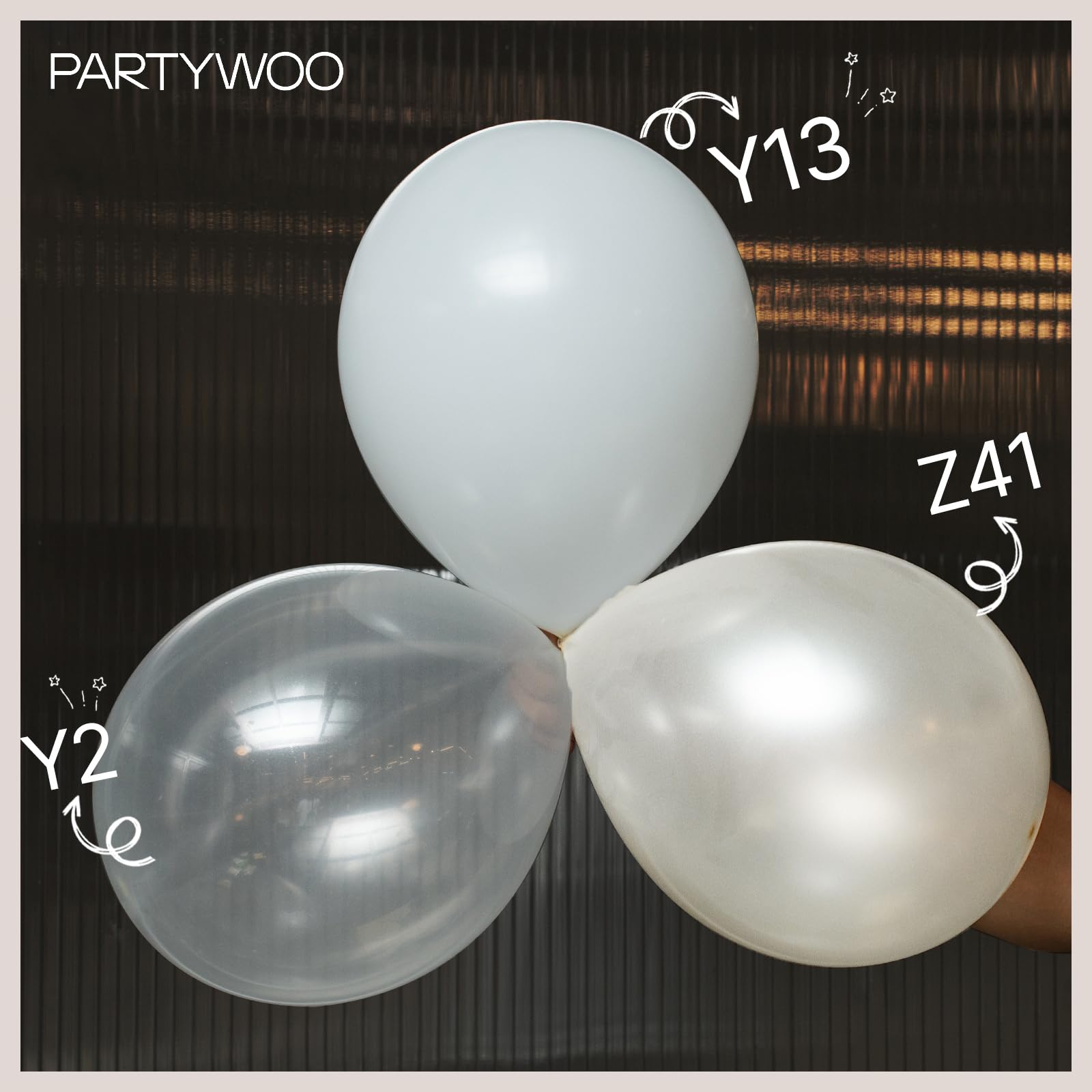White-Y13 Balloons Arch Kit Garland 100pcs (5/10/12/18 inch) – PartyWoo