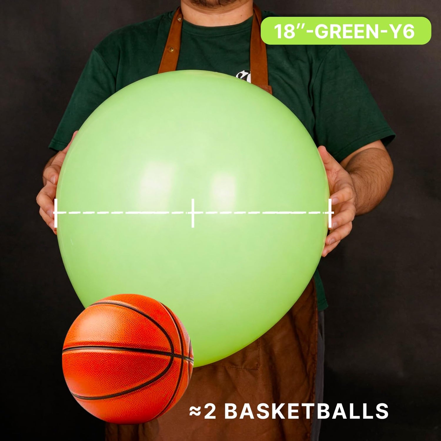 Green-Y6 Balloons 20pcs (18 inch)