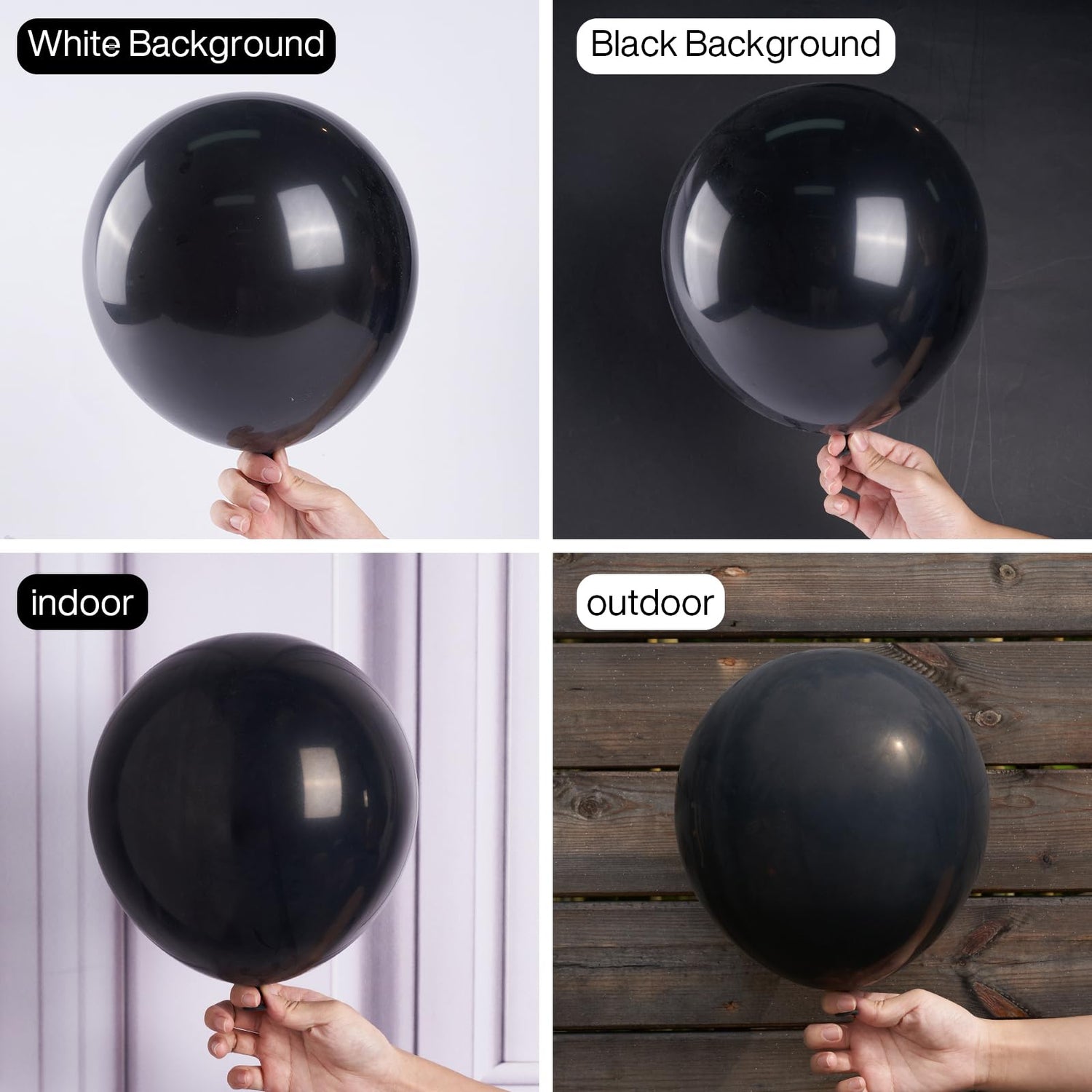 PartyWoo Black Balloons 50 pcs 12 Inch Latex Helium Matte Black Balloons for Baby Shower Birthday Graduation Casino Race Car Anniversary Retirement Pirate Gaming Theme Party Decorations Black-Y18