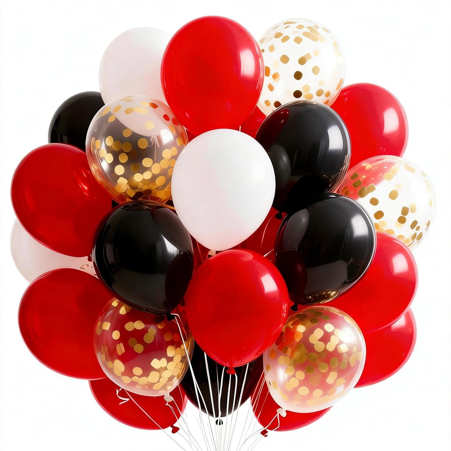 Black & Red Balloons 65pcs