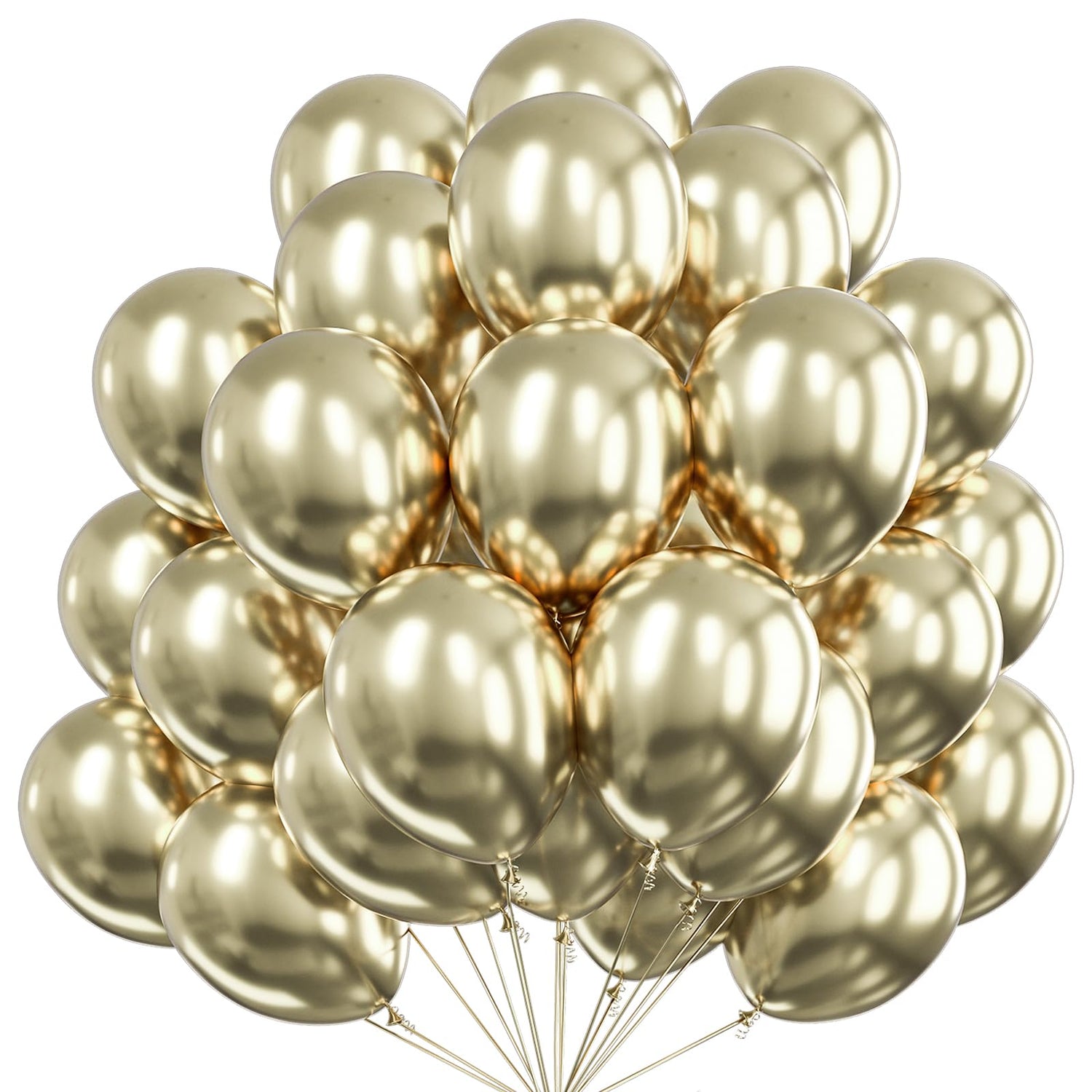 Gold-G128 Metallic Balloons 50pcs (12 inch)