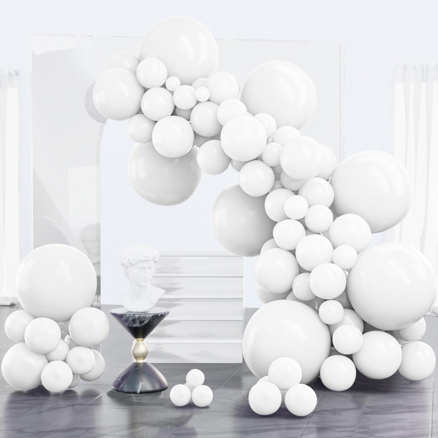 White-Y13 Balloons Arch Kit Garland 100pcs (5/10/12/18 inch)