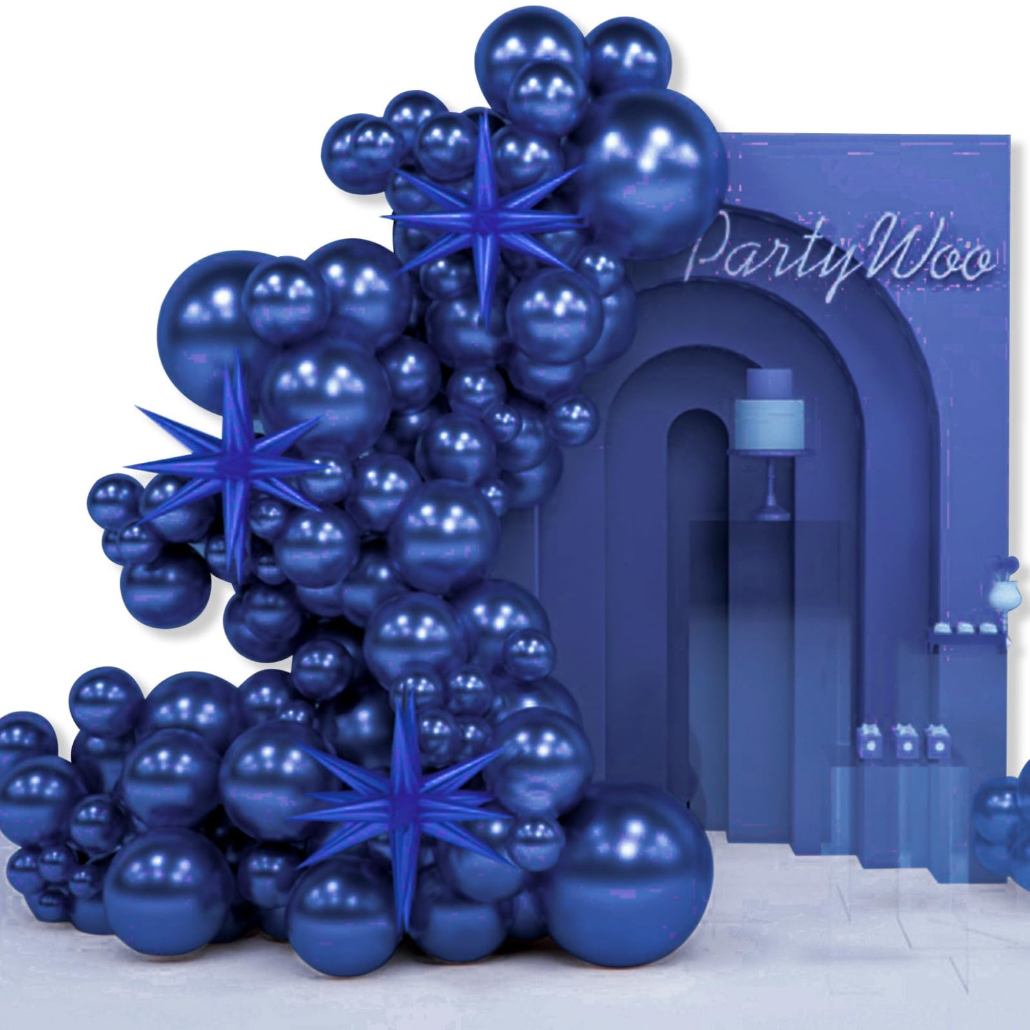 Blue-Z90 Balloons Arch Kit Garland 110pcs (5/10/12/18 inch)