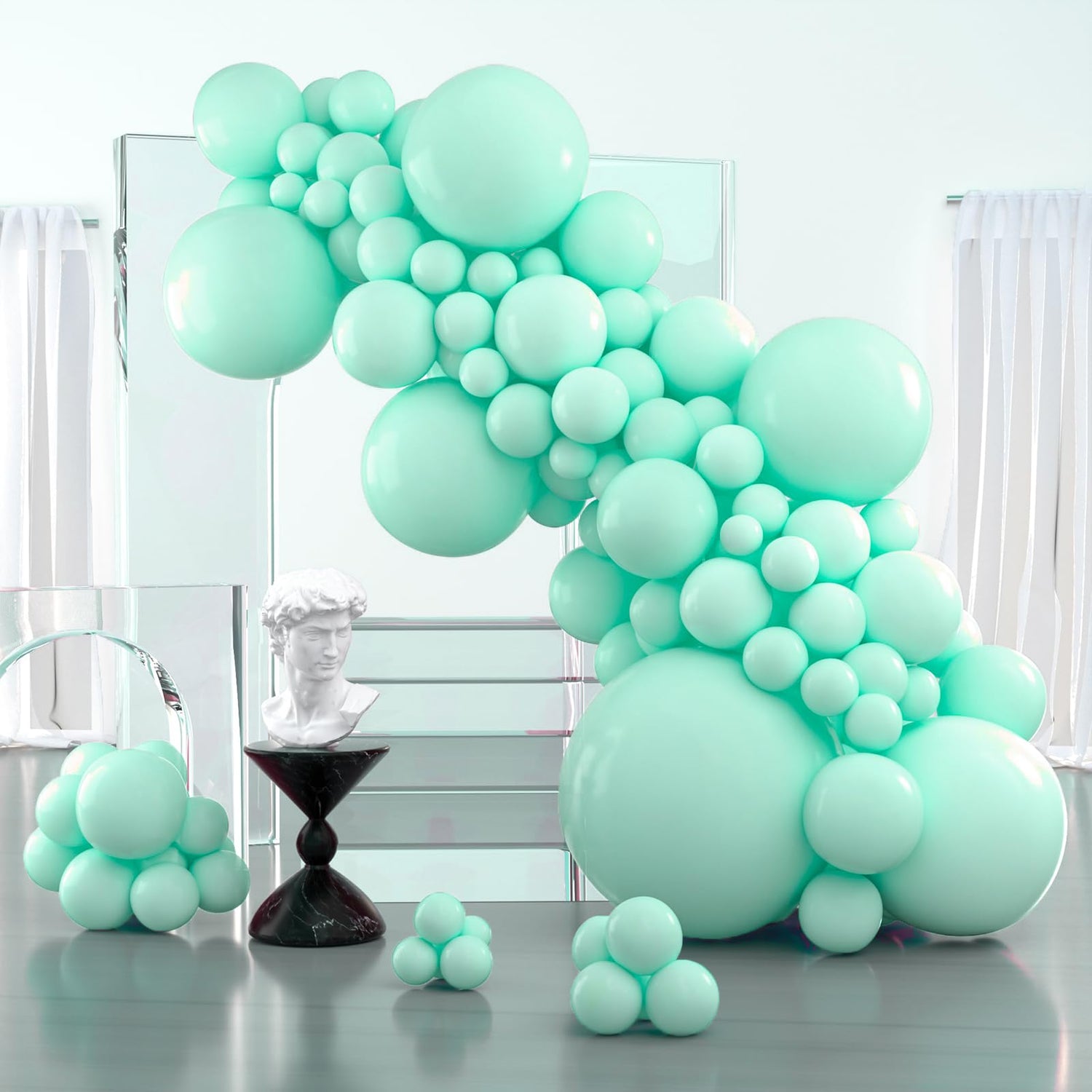 Blue-Q03 Balloons Arch Kit Garland 100pcs (5/10/12/18/36 inch)