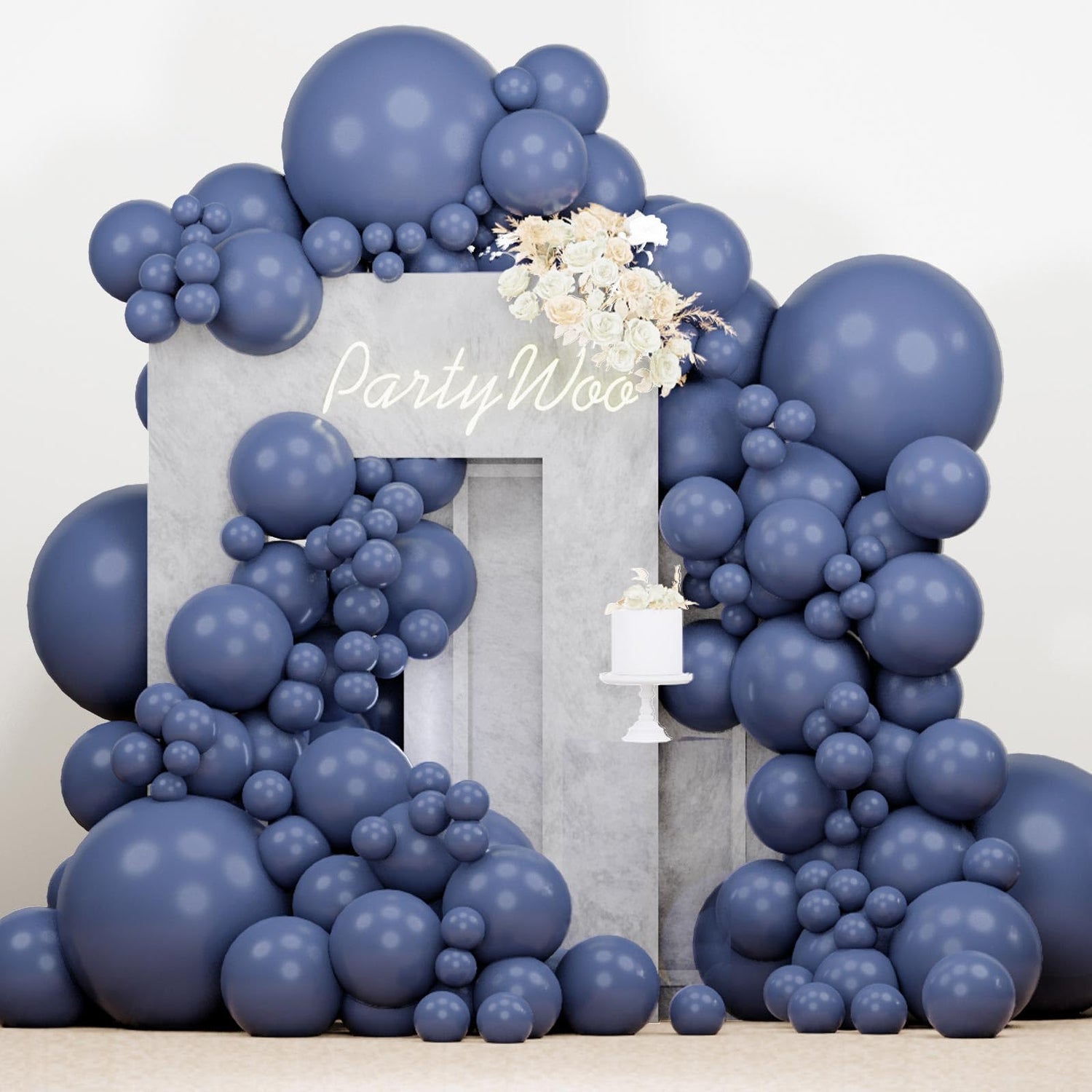 Gray-F15 Balloons Arch Kit Garland 140pcs (5/10/12/18 inch)
