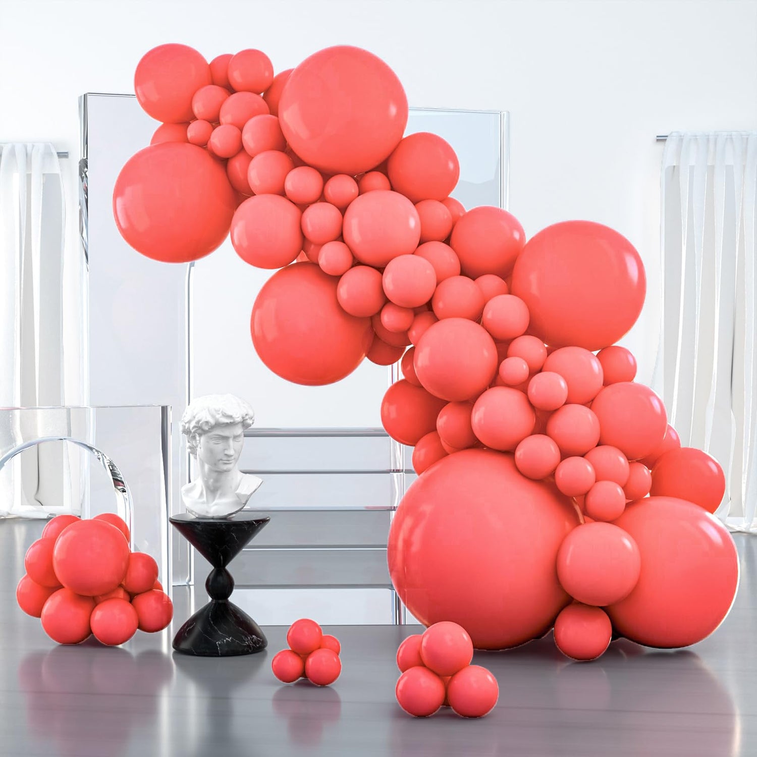 Red-Q11 Balloons Arch Kit Garland 100pcs (5/10/12/18/36 inch)