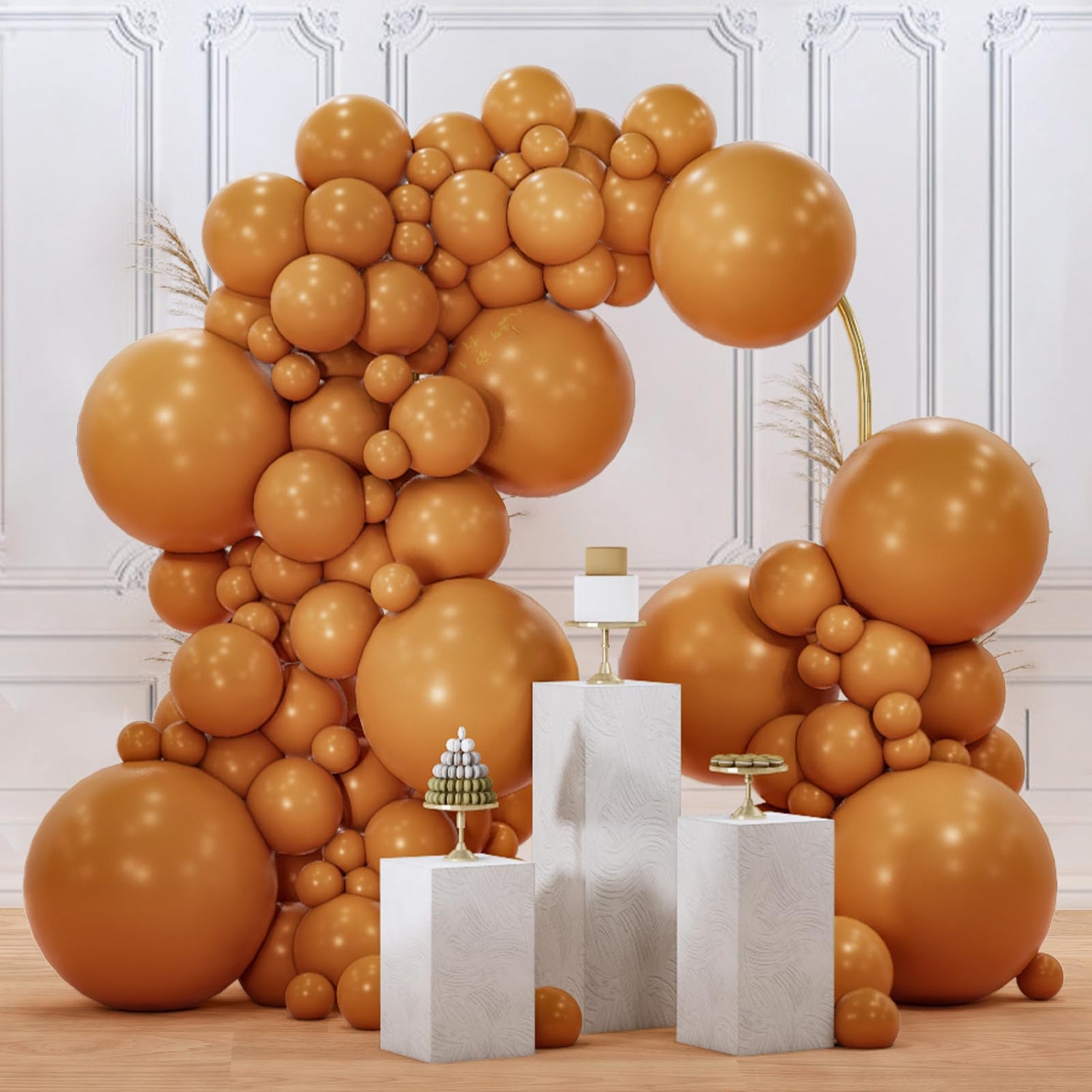 Brown-F10 Balloons Arch Kit Garland 140pcs (5/10/12/18 inch)