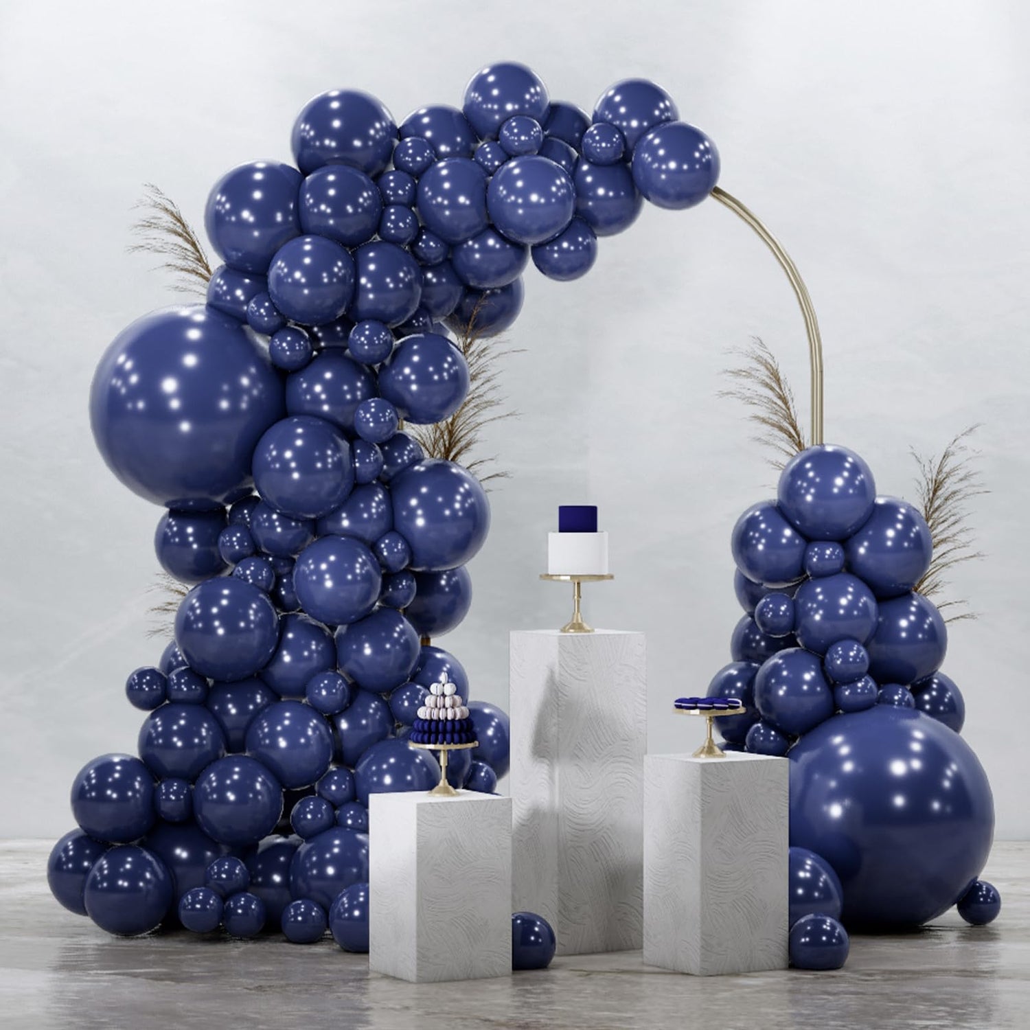 Blue-Z90 Balloons Arch Kit Garland 92pcs (5/10/12/18 inch)