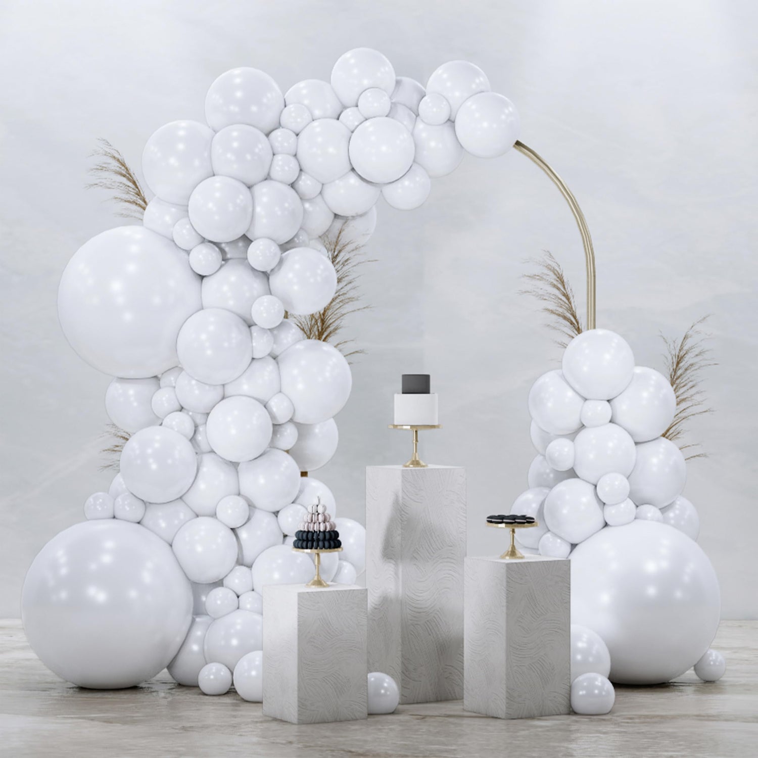White-Y13 Balloons Arch Kit Garland 128pcs (5/10/12/18 inch)