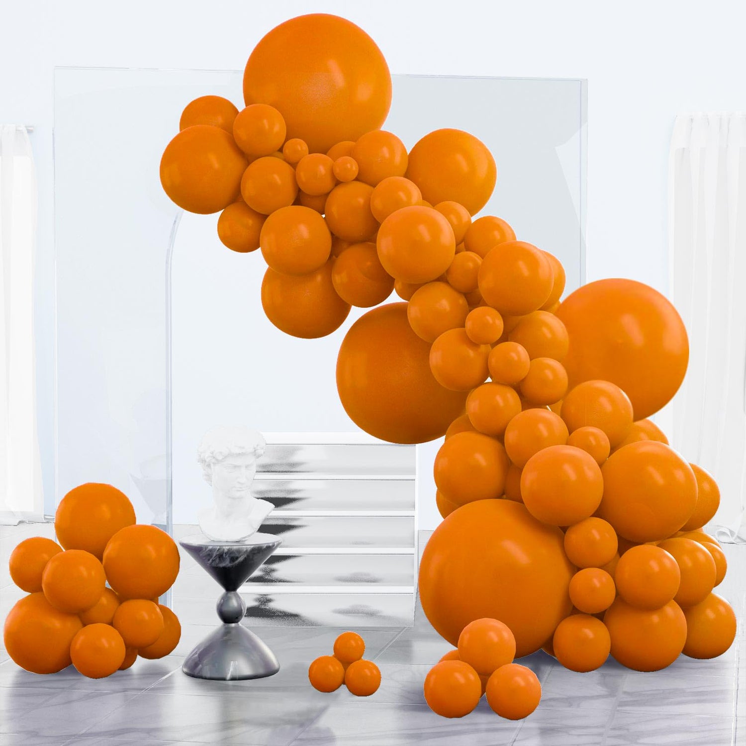 Orange-F53 Balloons Arch Kit Garland 152pcs (5/10/12/18 inch)