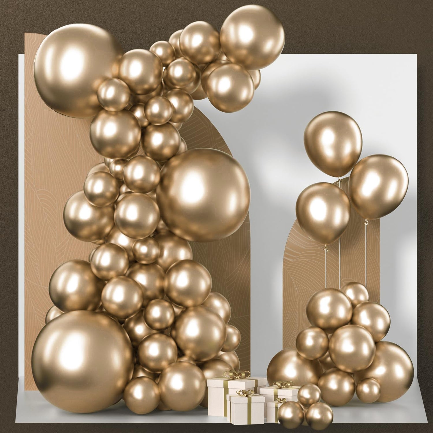 Gold-G127 Metallic Balloons Arch Kit Garland 85pcs (5/10/12/18 inch)