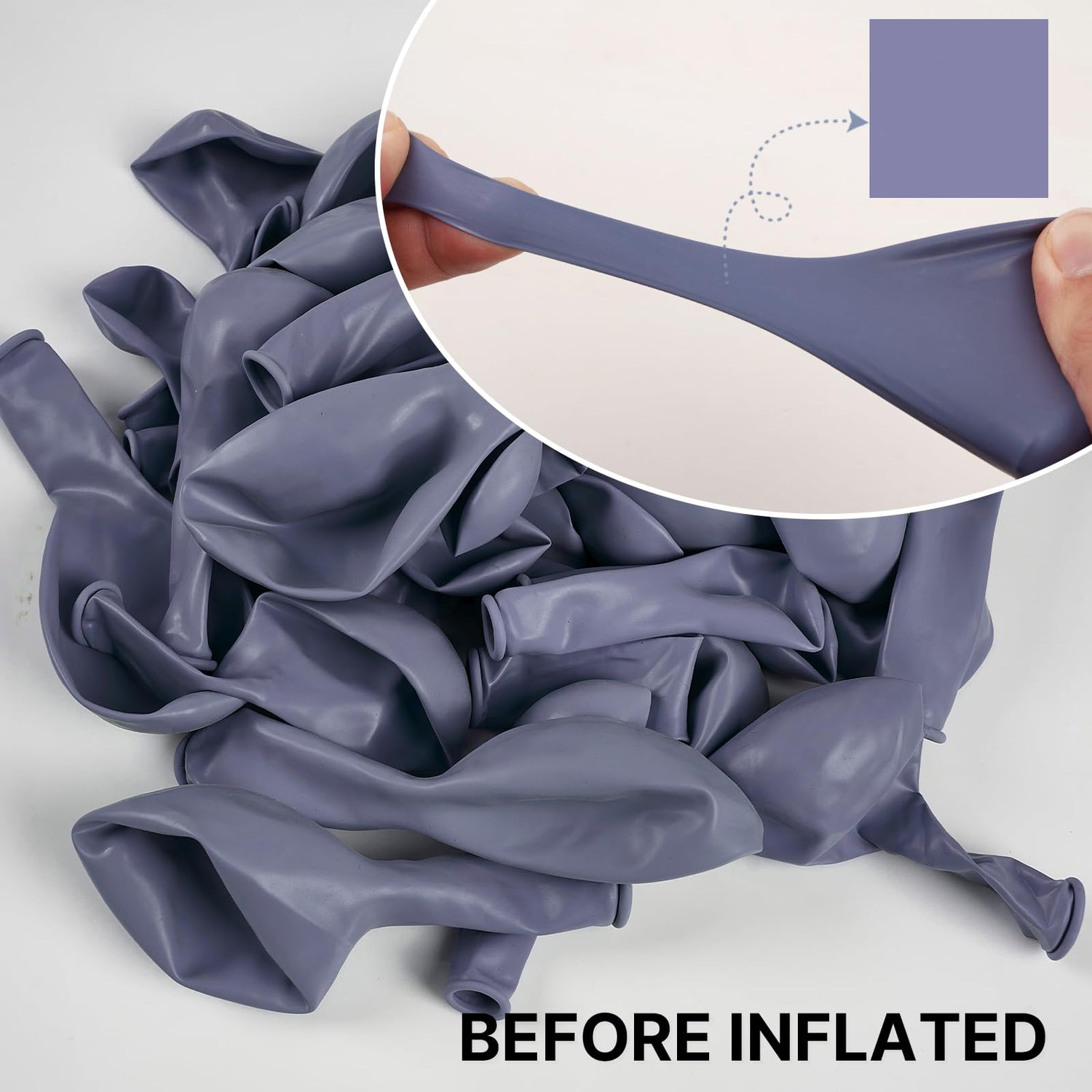 Gray-F16 Balloons 100pcs (12 inch)