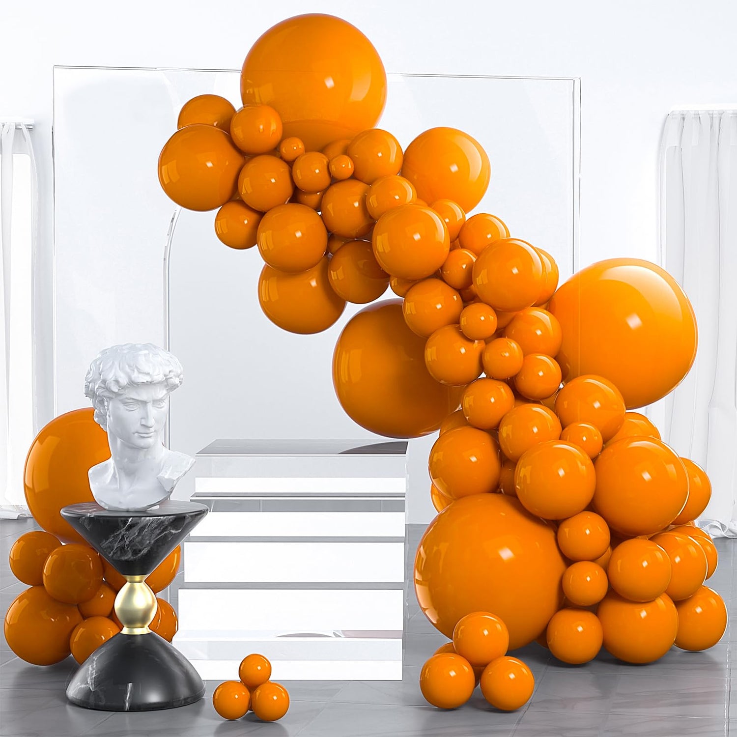 Orange-F53 Balloons Arch Kit Garland 130pcs (5/10/12/18 inch)