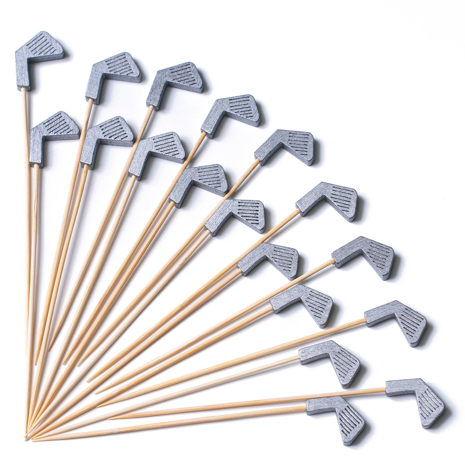 Silver-LG02 Cocktail Picks (Bamboo) 100pcs