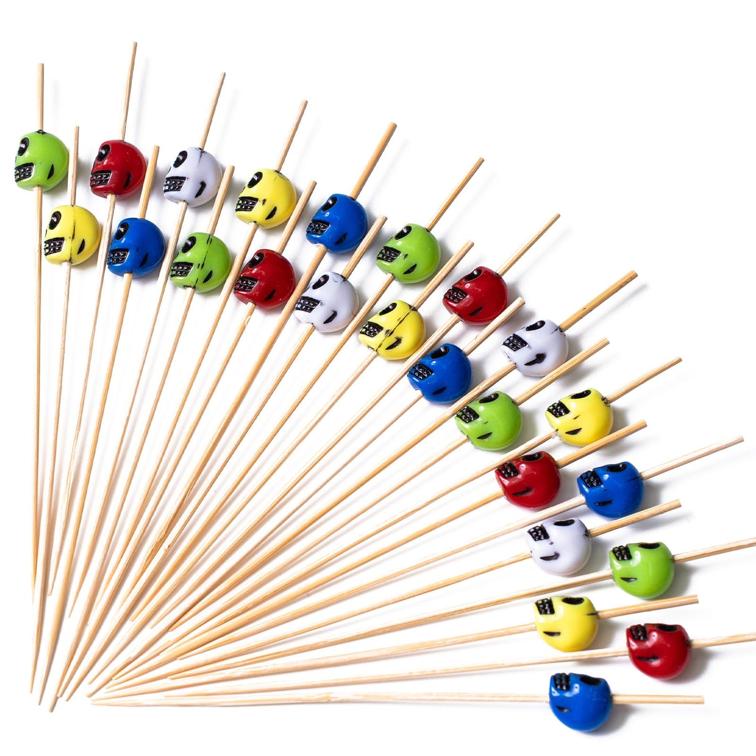 Multicolored Cocktail Picks (Bamboo) 100pcs