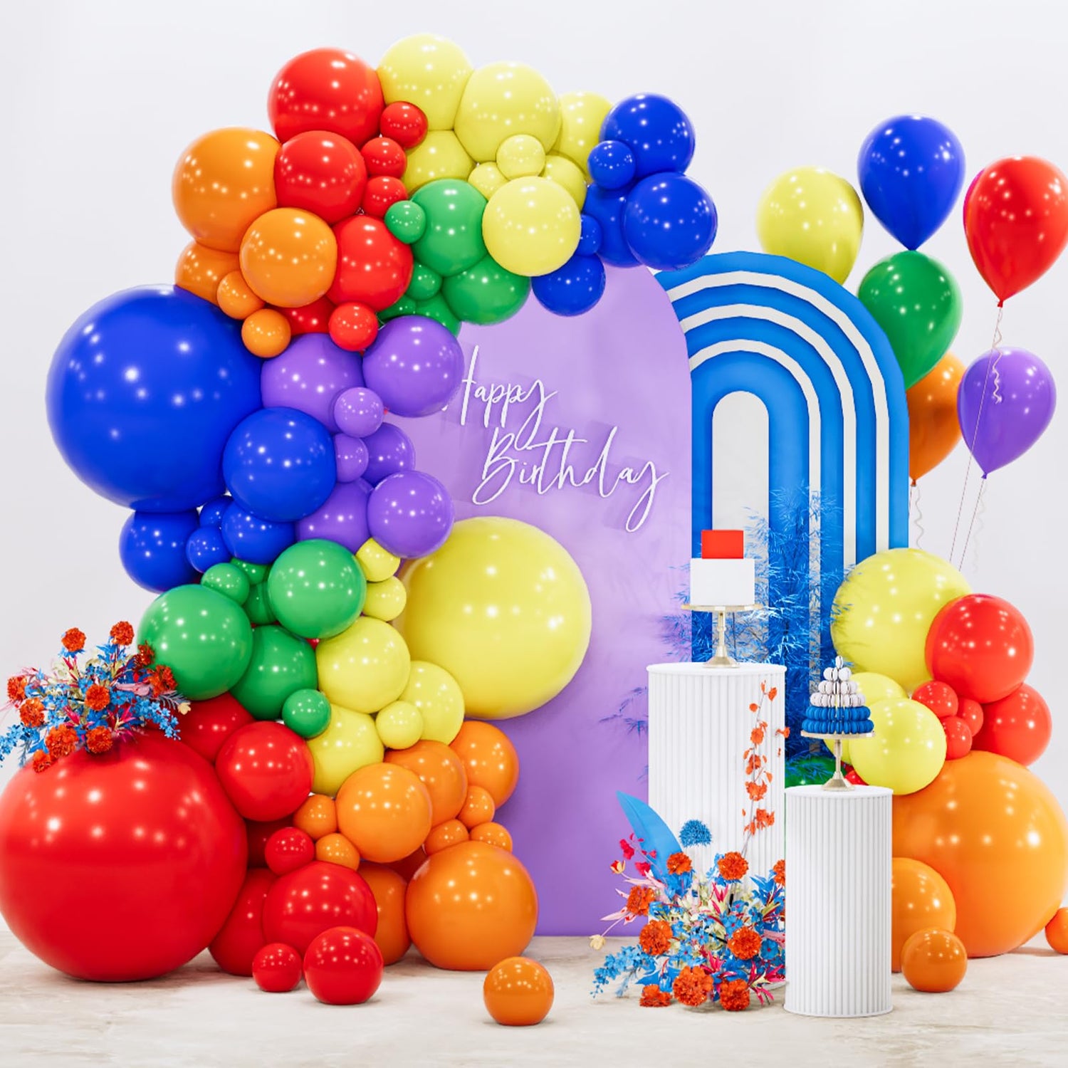 Multicolored Balloons 142pcs