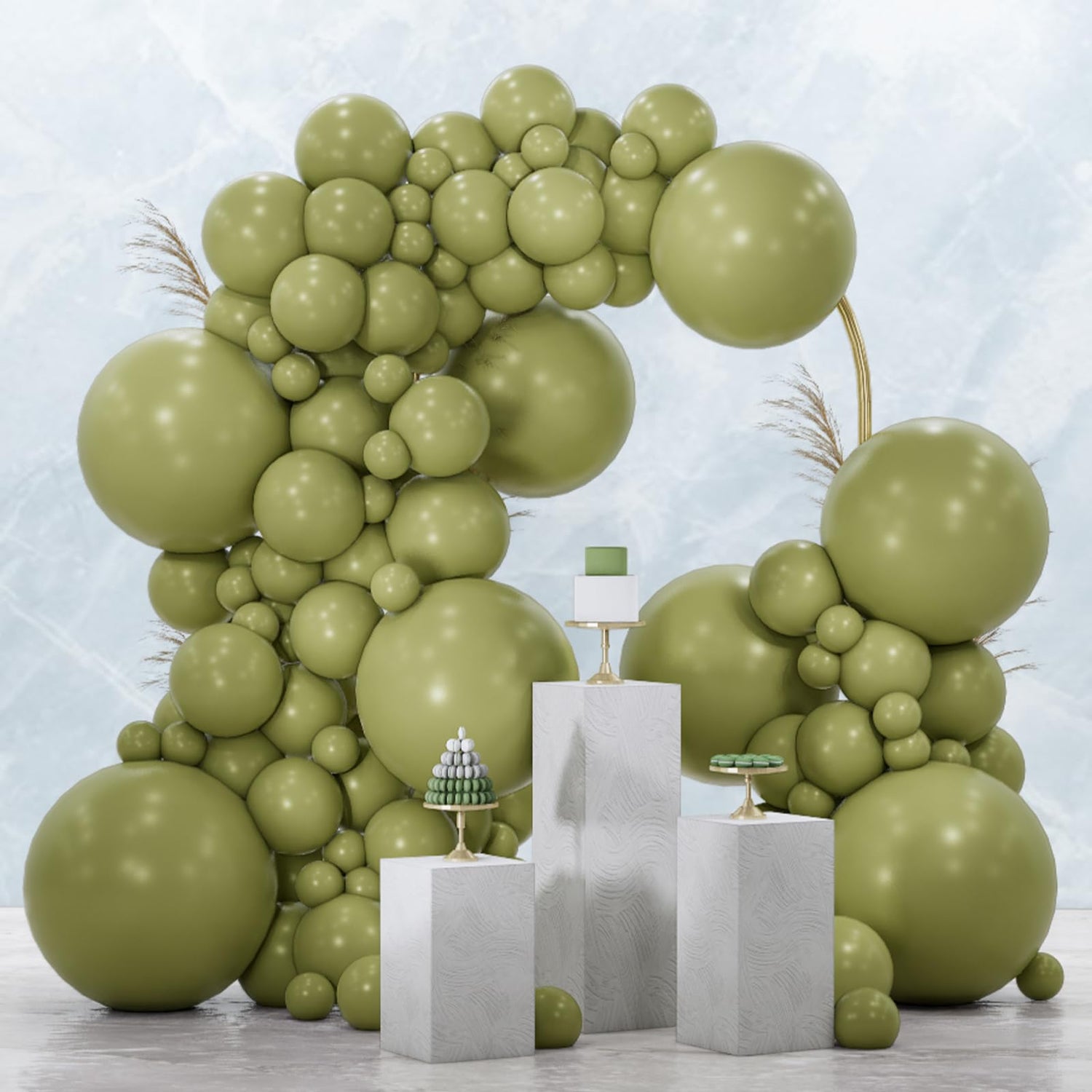 Green-F11 Balloons Arch Kit Garland 100pcs (5/10/12/18 inch)