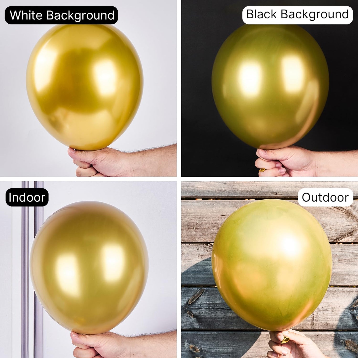 Gold-G101 Metallic Balloons 50pcs (12 inch)