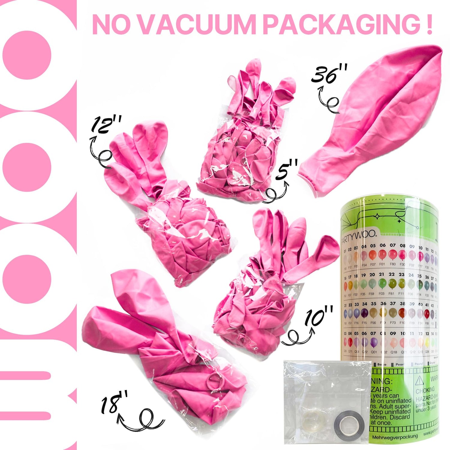 Pink-Y11 Balloons Arch Kit Garland 127pcs (5/10/12/18/36 inch)