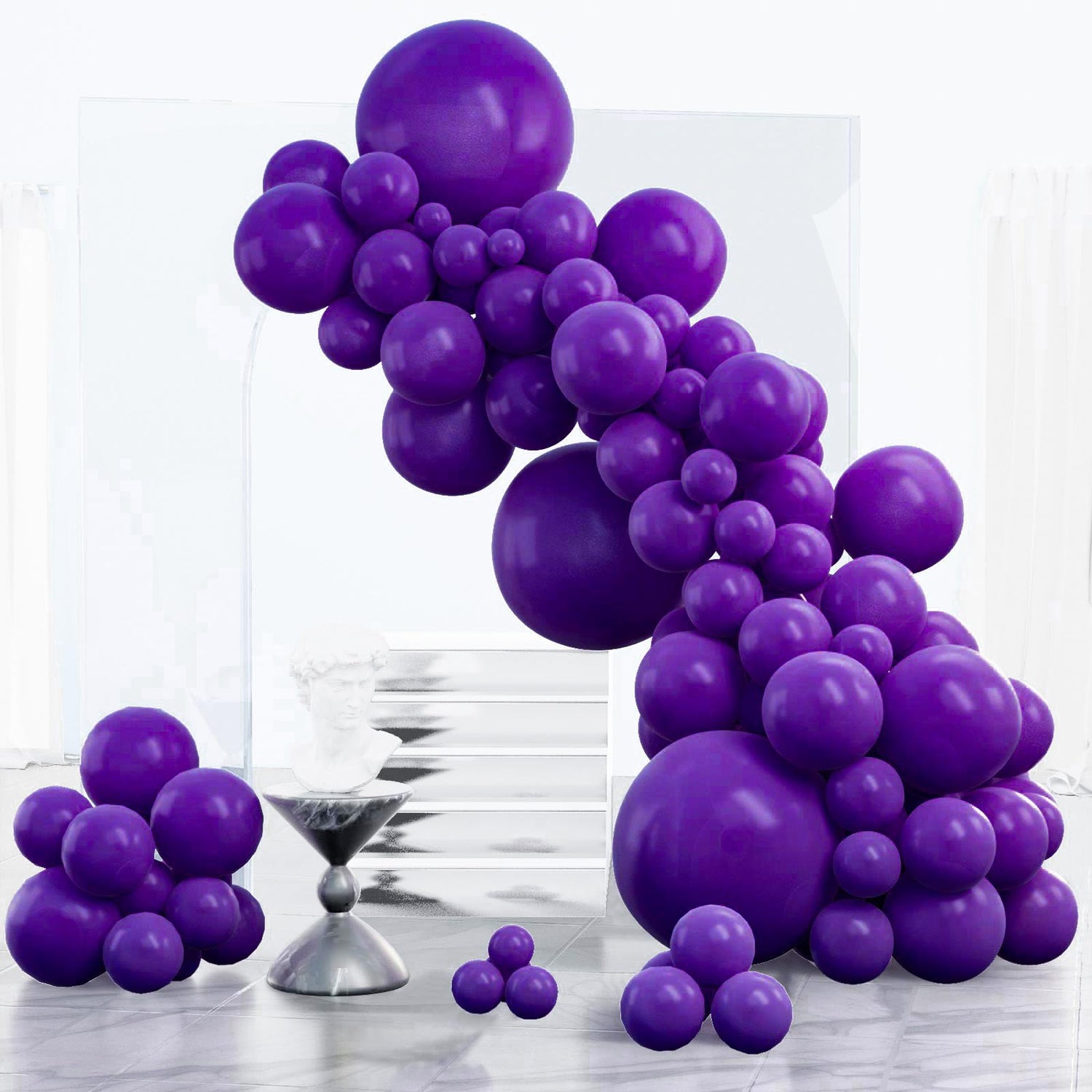 Purple-Y16 Balloons Arch Kit Garland 123pcs (5/10/12/18 inch)
