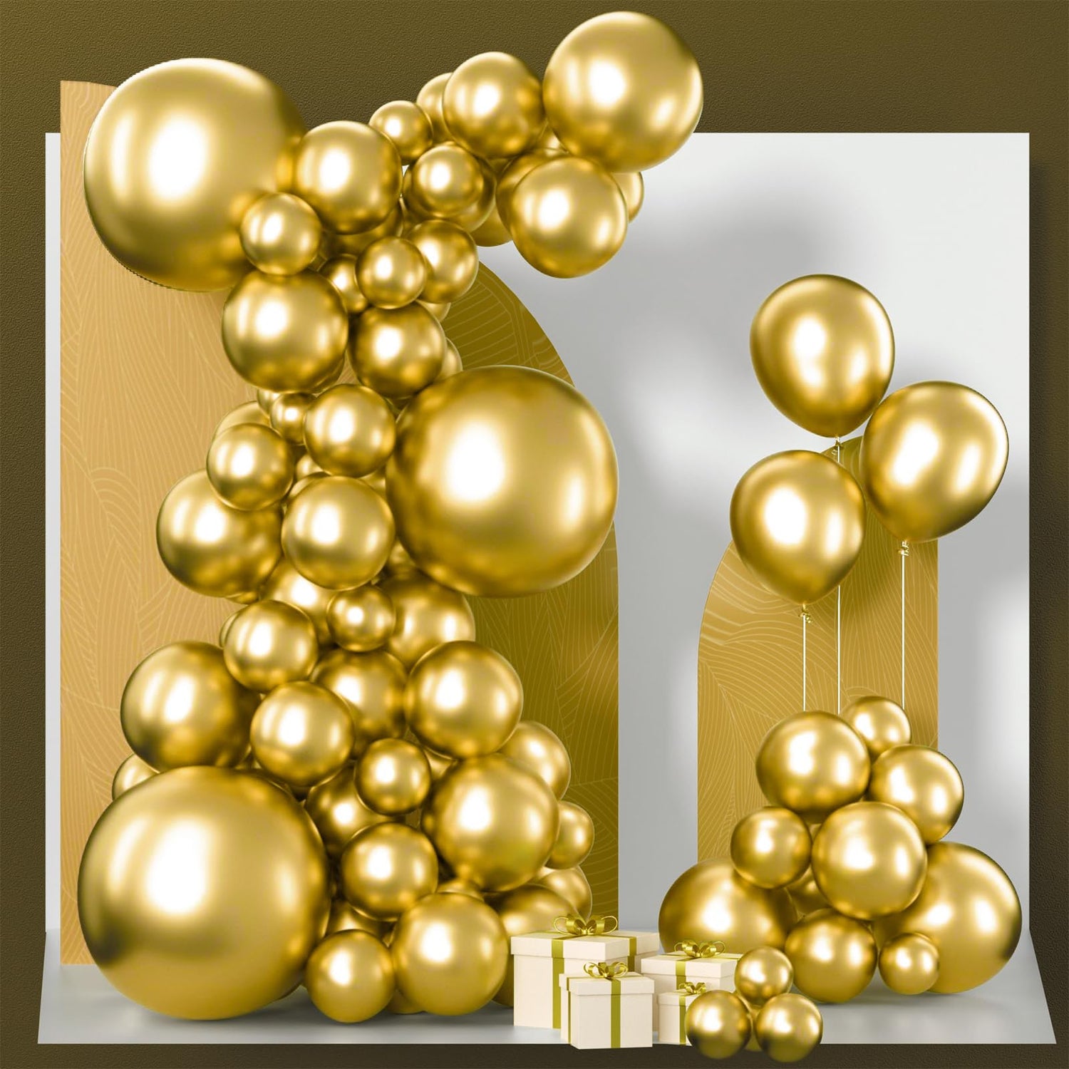Gold-G101 Metallic Balloons Arch Kit Garland 85pcs (5/10/12/18 inch)