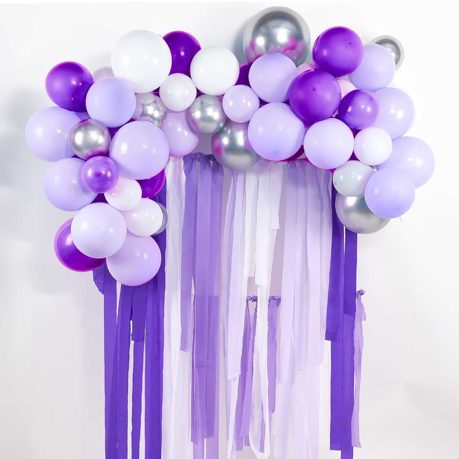 Purple Ombre Crepe Paper 6pcs