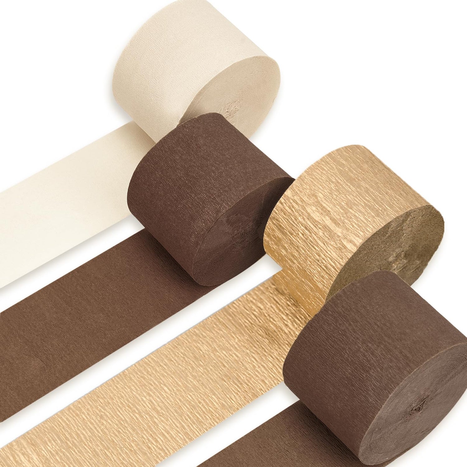 Vintage Brown Crepe Paper 4pcs