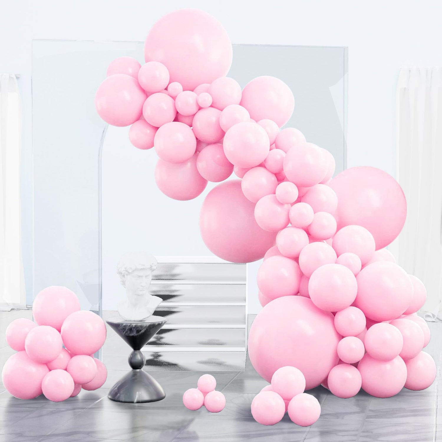 Pink-Q05 Balloons Arch Kit Garland 152pcs (5/10/12/18 inch)
