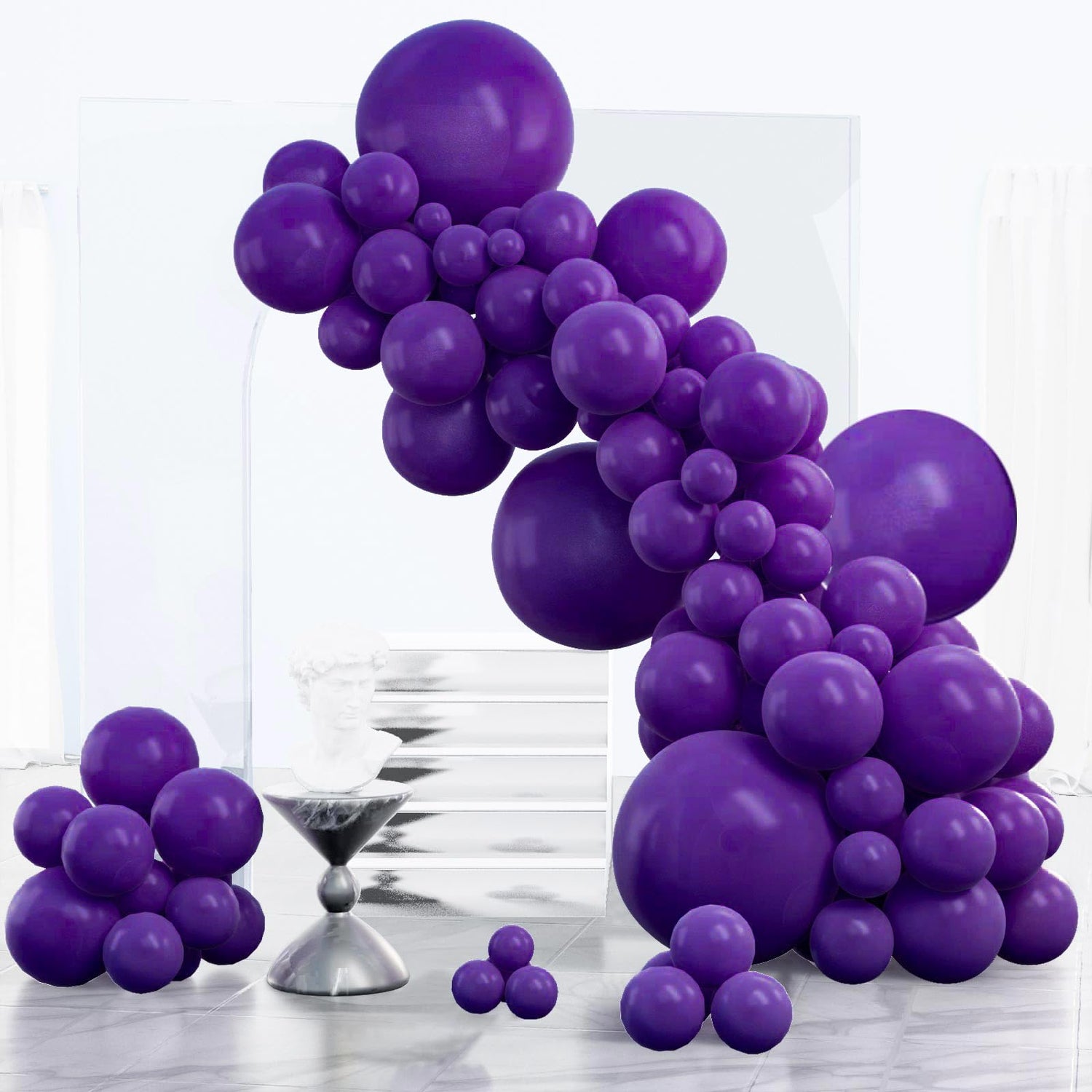Purple-Y16 Balloons Arch Kit Garland 152pcs (5/10/12/18 inch)