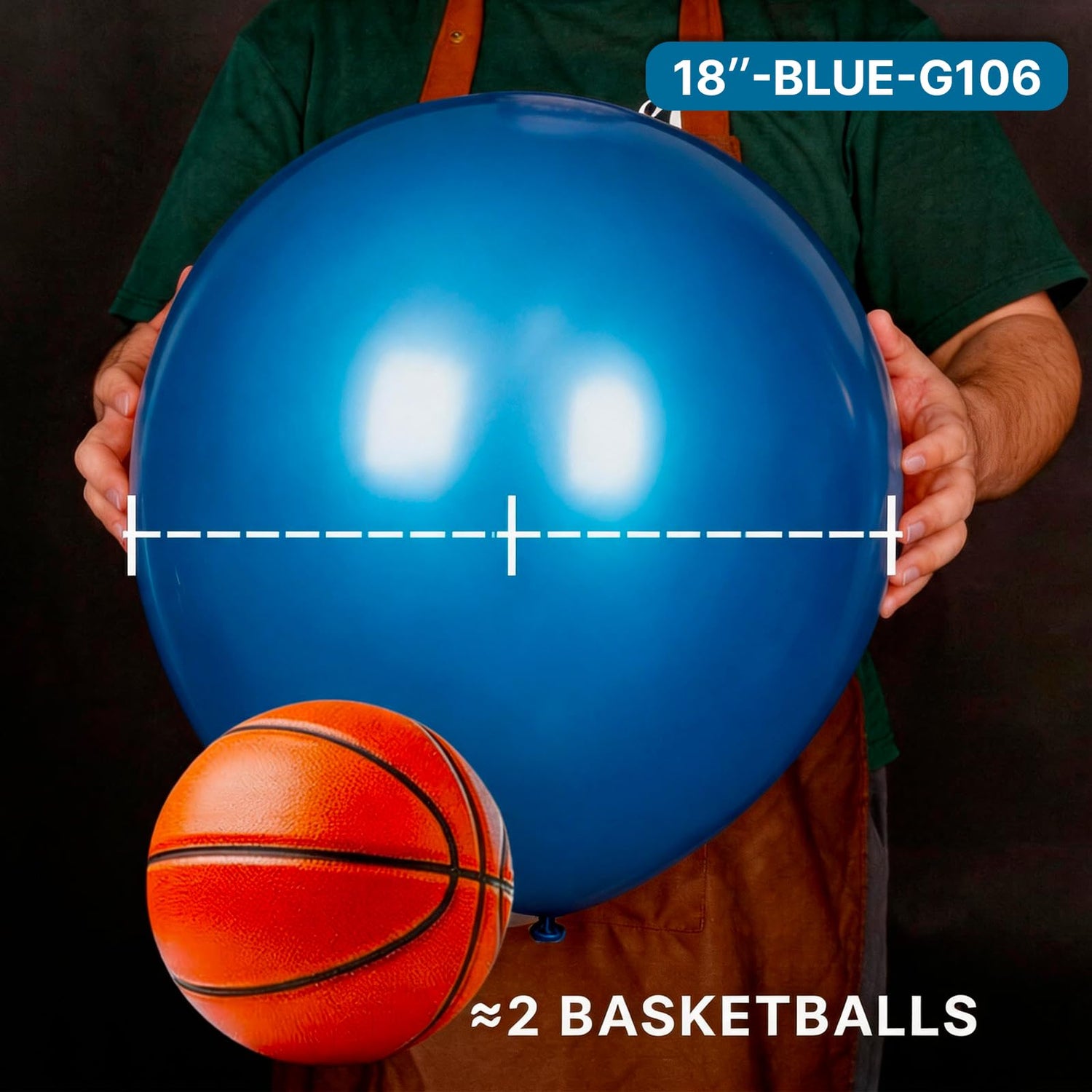 Blue-G106 Balloons 20pcs (18 inch)