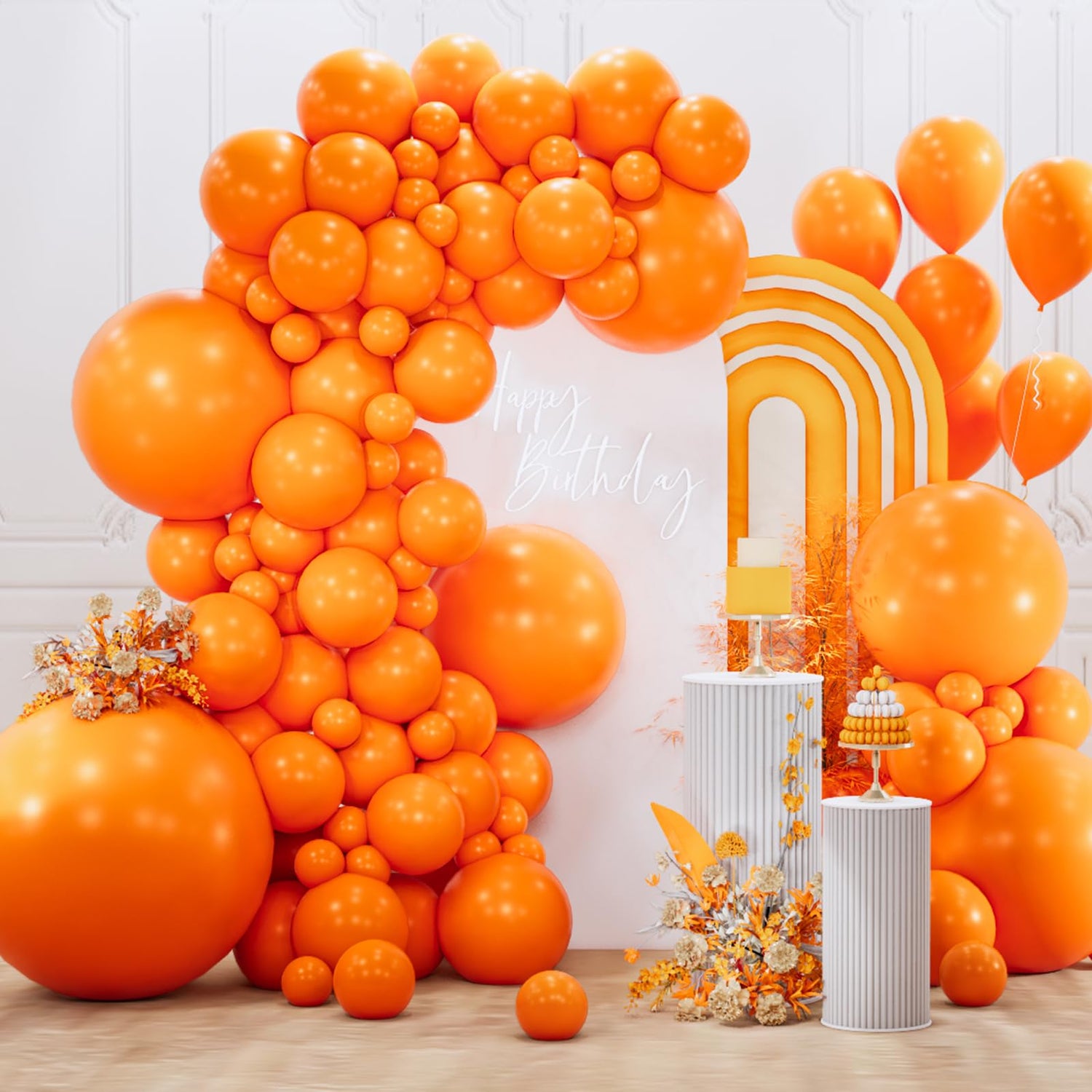 Orange-Y9 Balloons Arch Kit Garland 127pcs (5/10/12/18/36 inch)