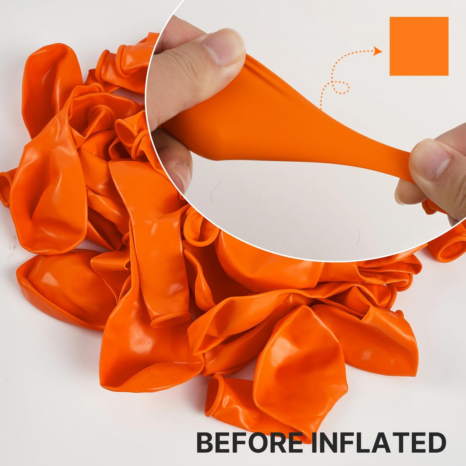 PartyWoo Orange Balloons 100pcs Different Sizes of 18 12 10 5 Inch Matte Fall Balloon Arch Kit Garland for Thanksgiving Halloween Little Cutie Baby Shower Birthday Party Decorations Orange-Y9