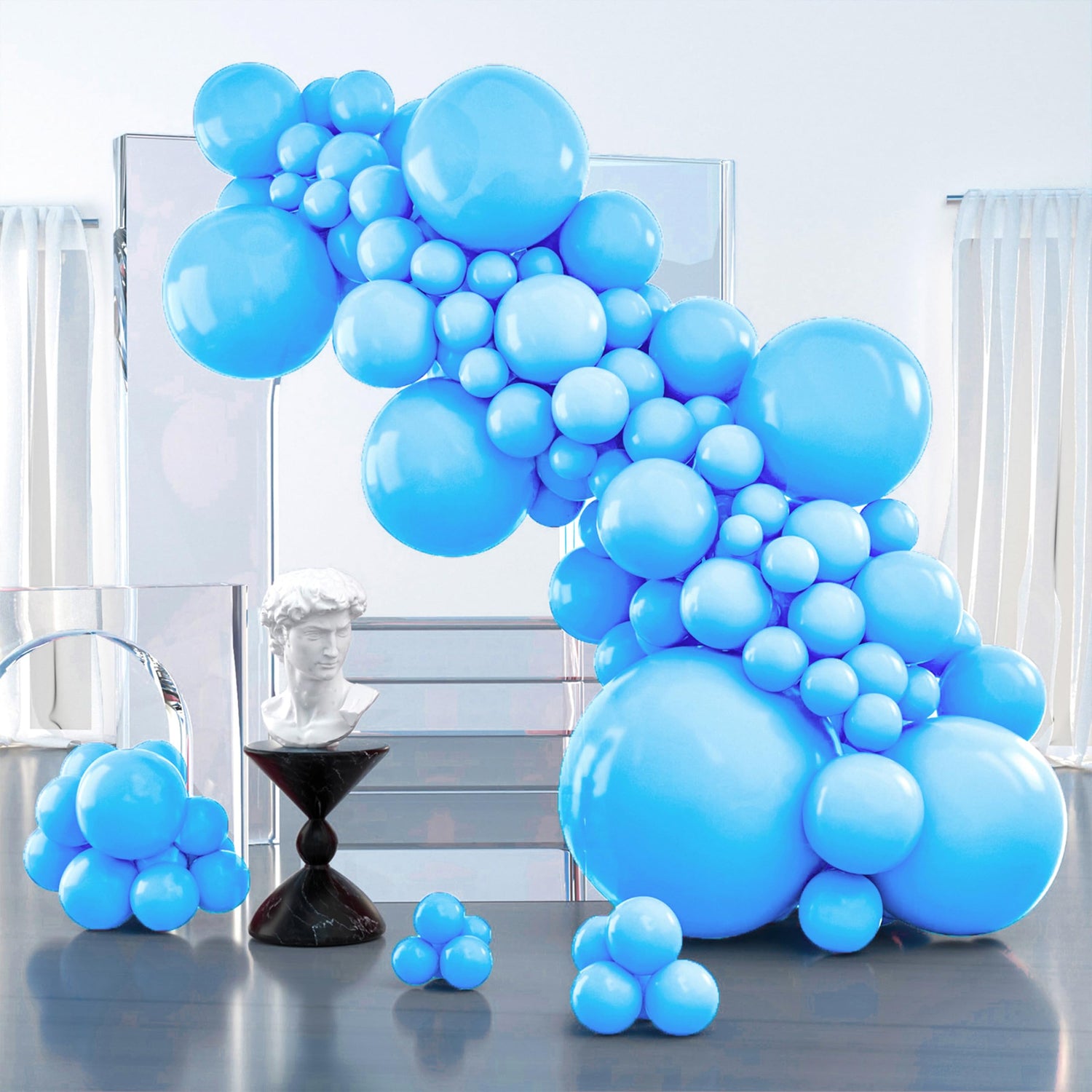 Blue-Y20 Balloons Arch Kit Garland 100pcs (5/10/12/18/36 inch)