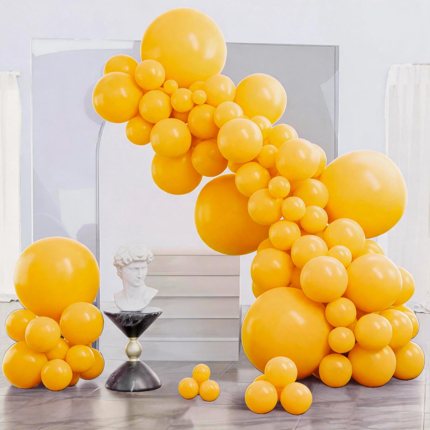 Yellow-Y10 Balloons Arch Kit Garland 140pcs (5/10/12/18 inch)
