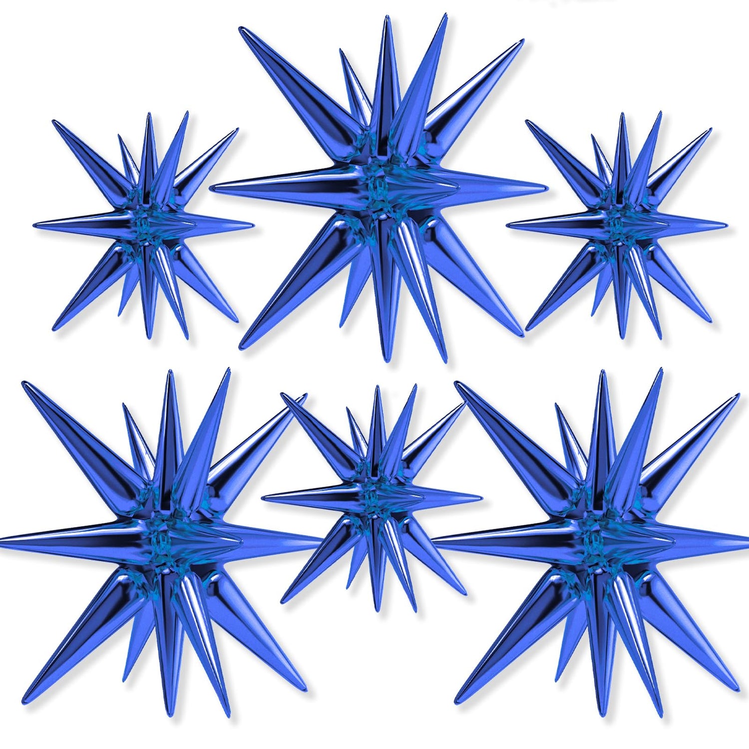 Blue-LG17 Foil Balloons 6pcs (22/27 inch)