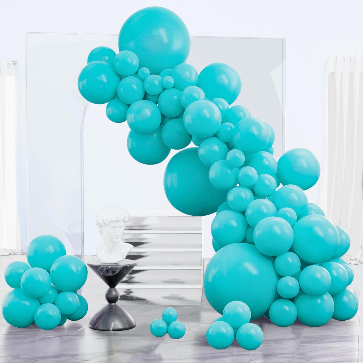 Blue-Y69 Balloons Arch Kit Garland 123pcs (5/10/12/18 inch)