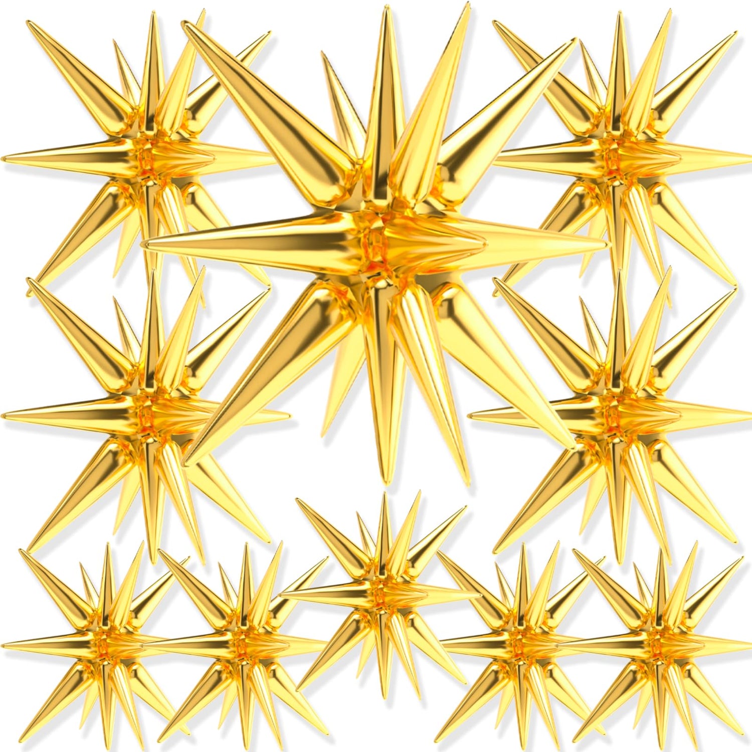 Gold-LG01 Foil Balloons 10pcs (22/27/42 inch)