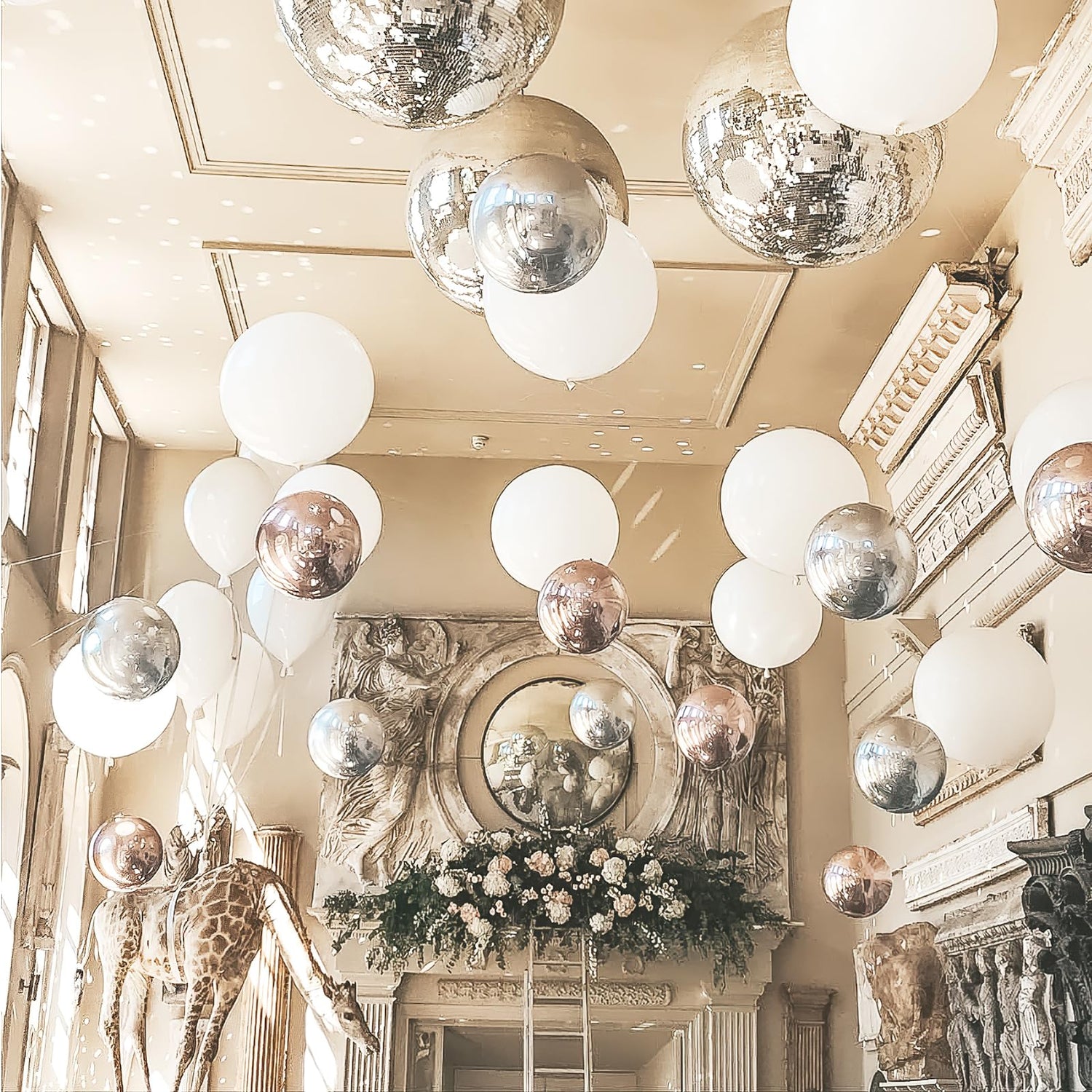 Silver-LG02 Foil Balloons 6pcs (22 inch)