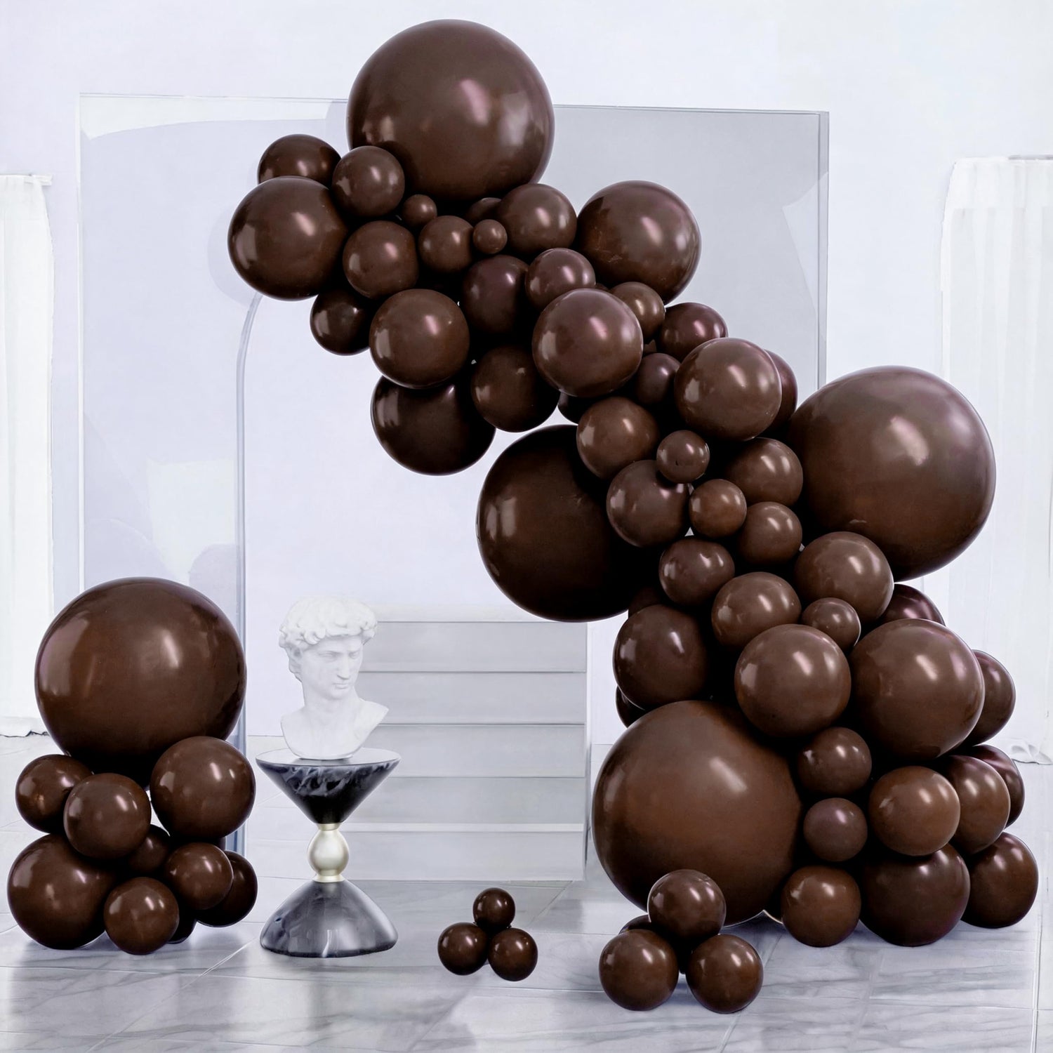 Brown-F20 Balloons Arch Kit Garland 140pcs (5/10/12/18 inch)