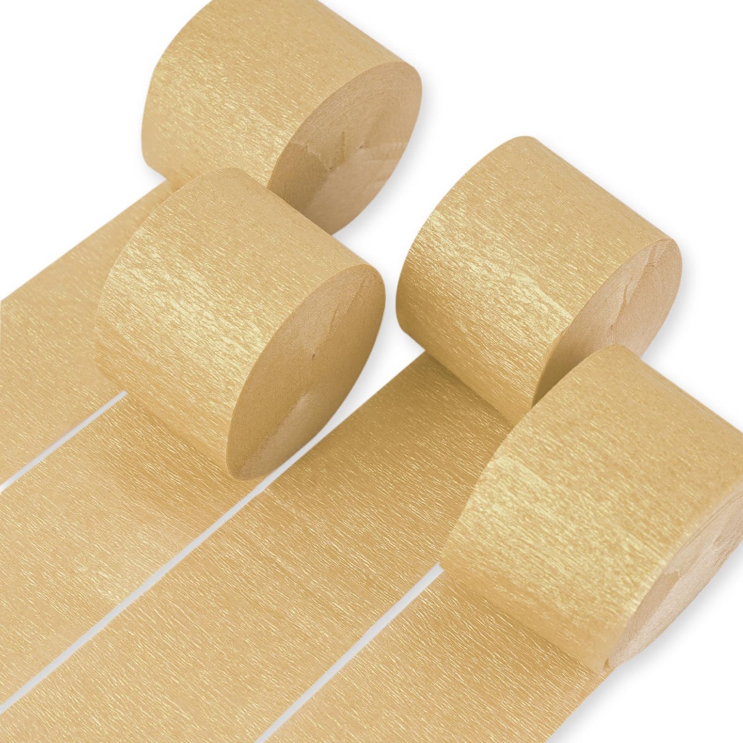 Gold Crepe Paper 4pcs