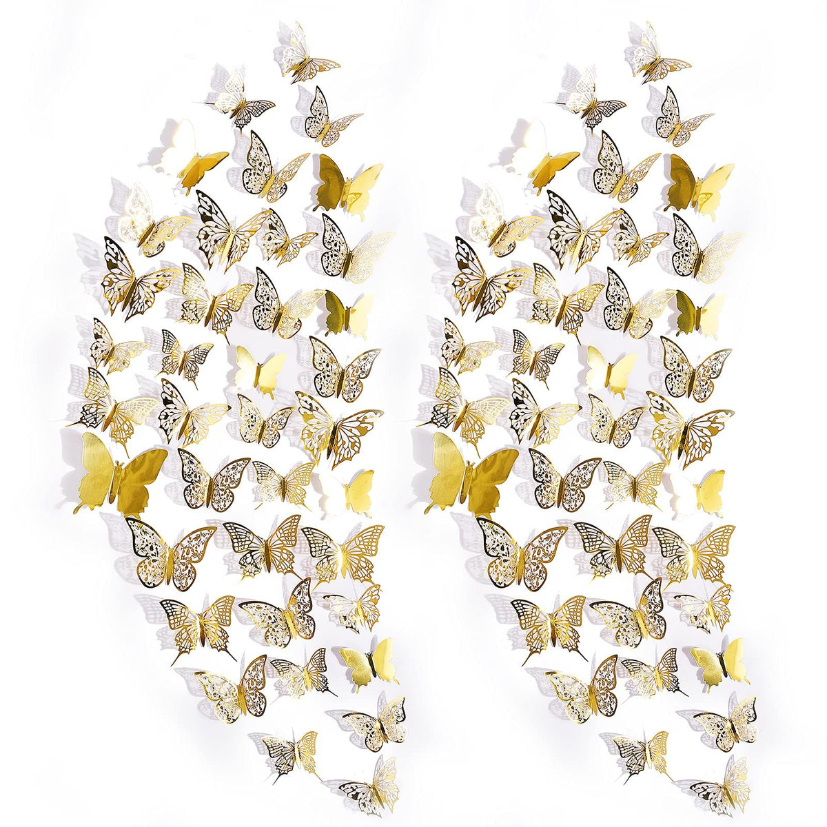 Butterfly Wall Decals 84pcs (3 sizes)